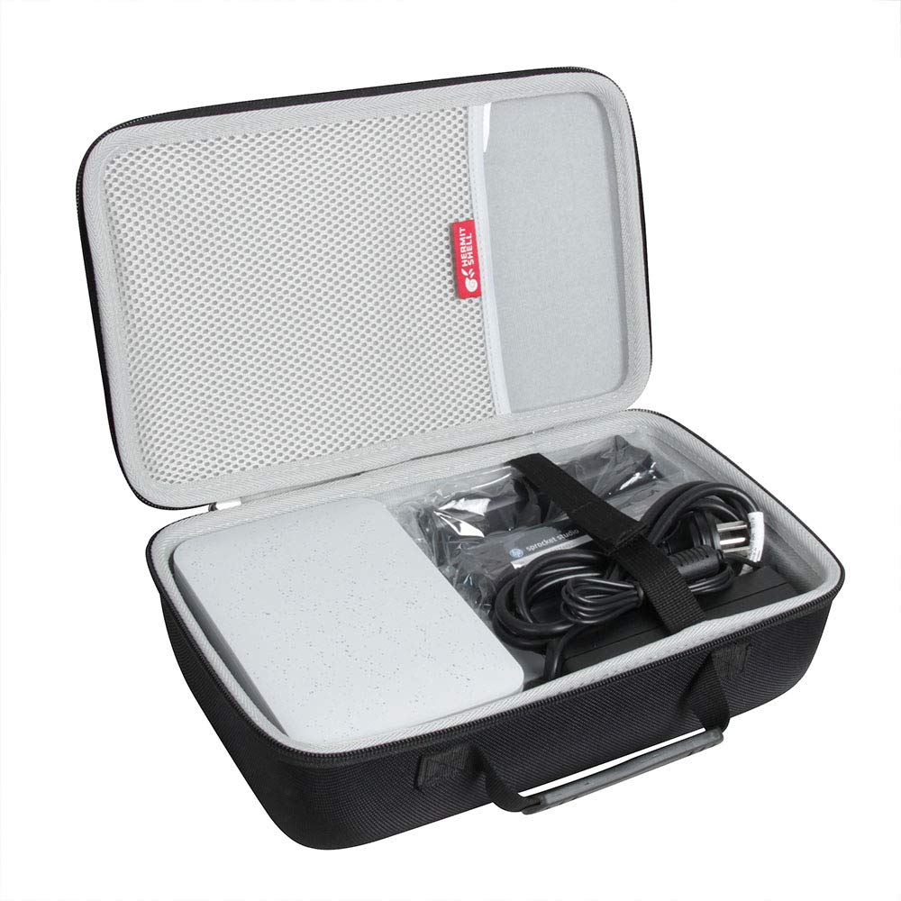 Hermitshell Protective Travel Case for HP Sprocket Studio Photo Printer - Durable Black Hard Shell Carrying Case for Portable Printing - Perfect for Travel, Home, Office & Photo Studio Use