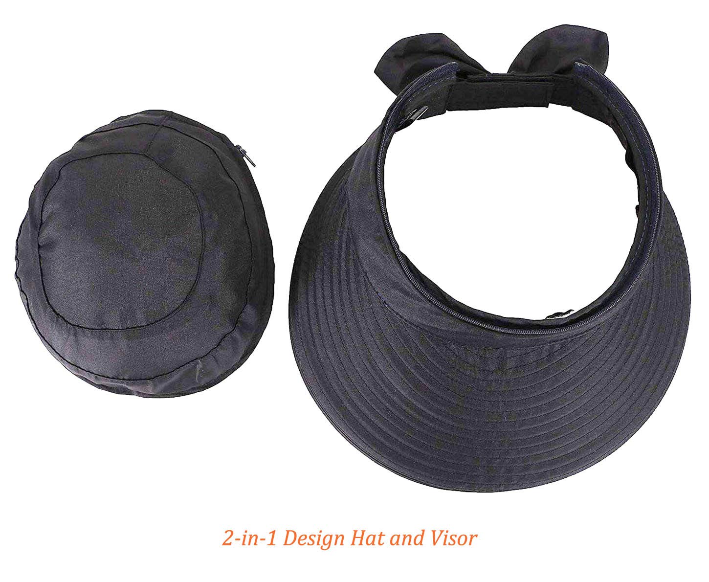 HINDAWI Women's UV Protection Wide Brim Sun Hat - Foldable Summer Beach Hat for Outdoor Activities, Gardening, Travel & Vacation Accessories