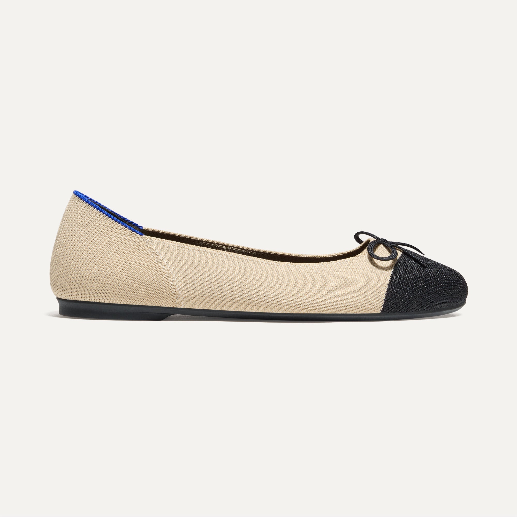 Elegant Women's Ballet Flats - Cream Captoe Pointed Toe Slip On Shoes for Work, Office & Casual Wear | Comfortable & Stylish Everyday Shoes
