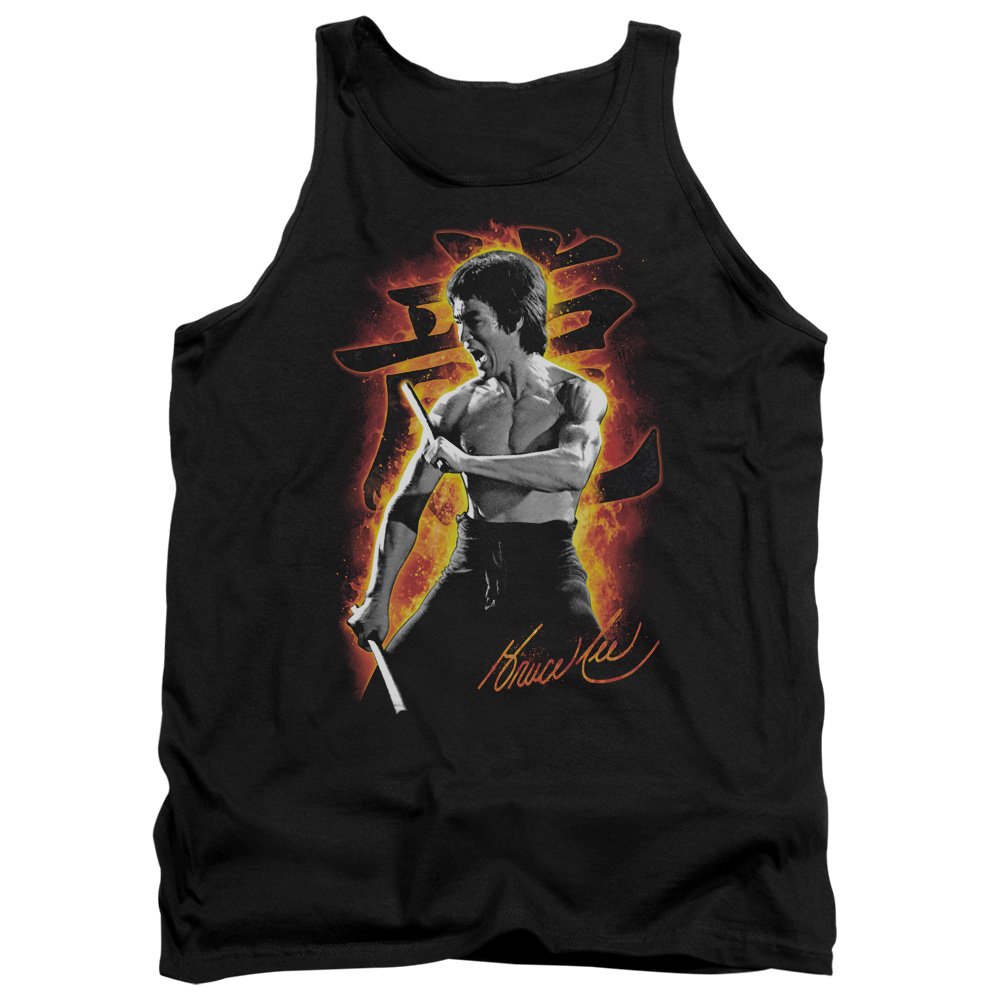 Bruce Lee Dragon Fire Unisex Tank Top - Kung Fu Martial Arts Graphic Tee for Men & Women - Gym Workout, Casual Streetwear, Summer Fashion