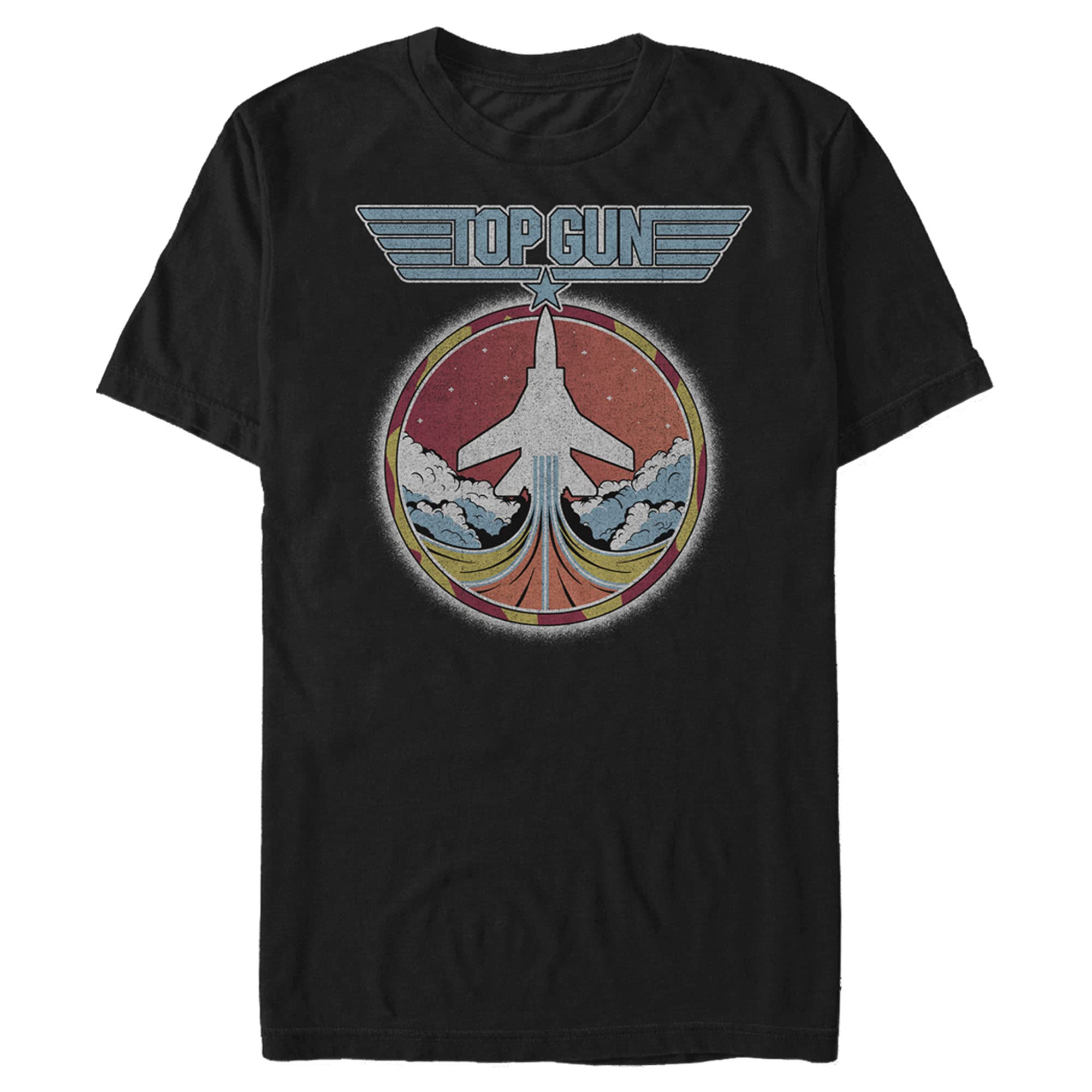 Top Gun Fighter Jet Liftoff Graphic T-Shirt for Men - Cool Vintage Aviation Tee for Casual Wear, Movie Fans & Aviation Enthusiasts