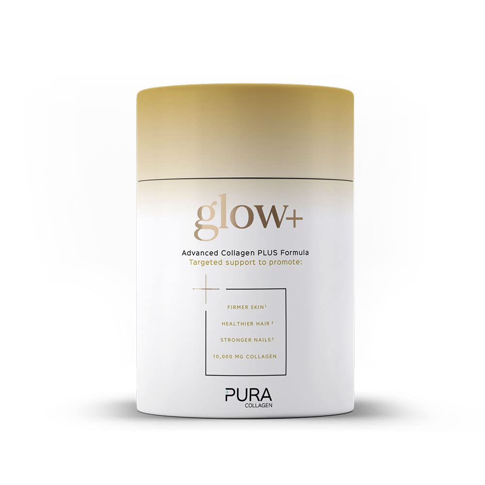 Pura Collagen Powder Supplement with 10,000mg Hydrolyzed Peptides, Hyaluronic Acid, Vitamins & Minerals - 28 Servings (284g) for Skin Hydration, Joint Support & Anti-Aging - Perfect for Smoothies, Coffee & Daily Wellness Routine