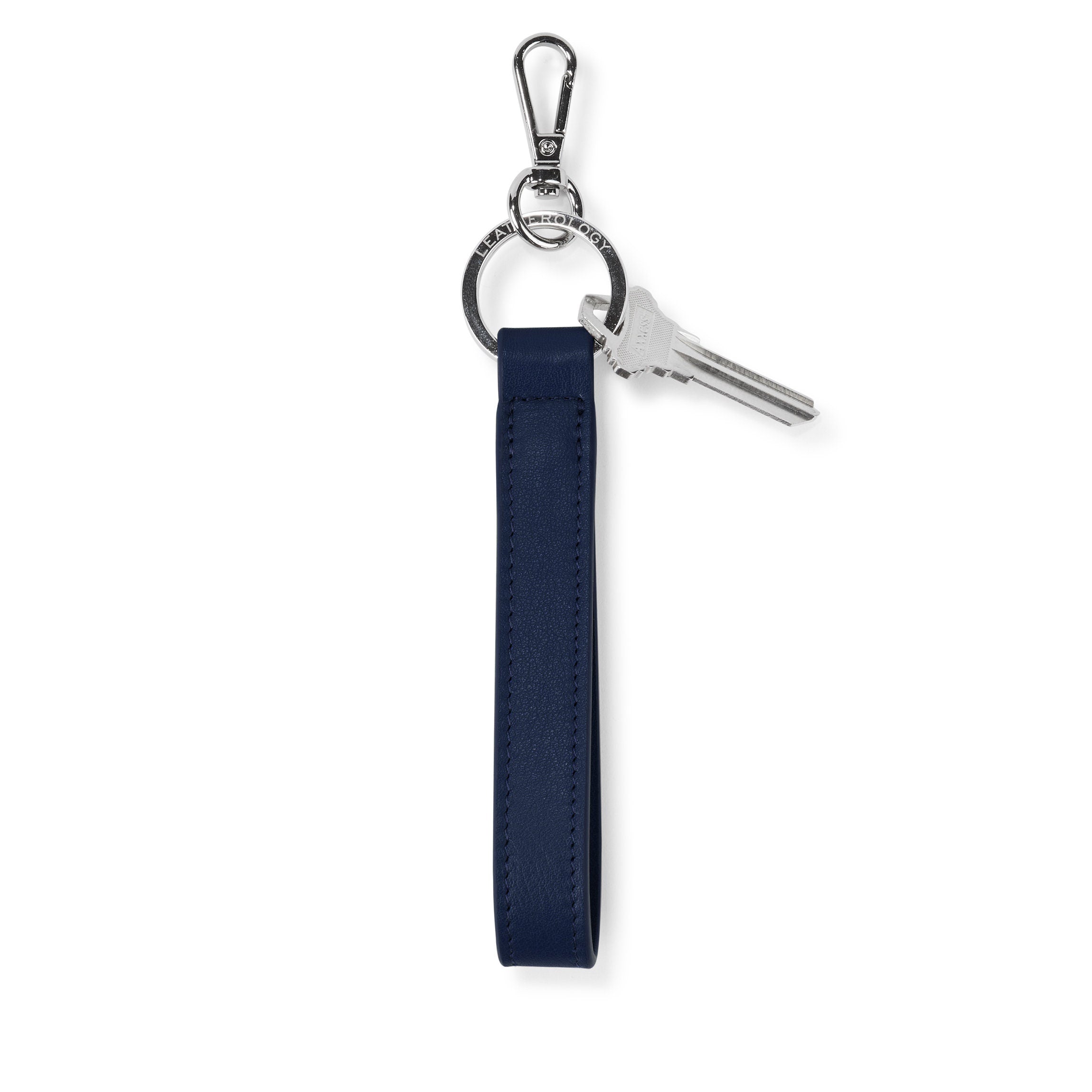 Navy Blue Loop Keychain - Durable & Stylish Carabiner Key Ring for Keys, Lanyards, and Outdoor Gear - Perfect for Hiking, Camping, and Everyday Use
