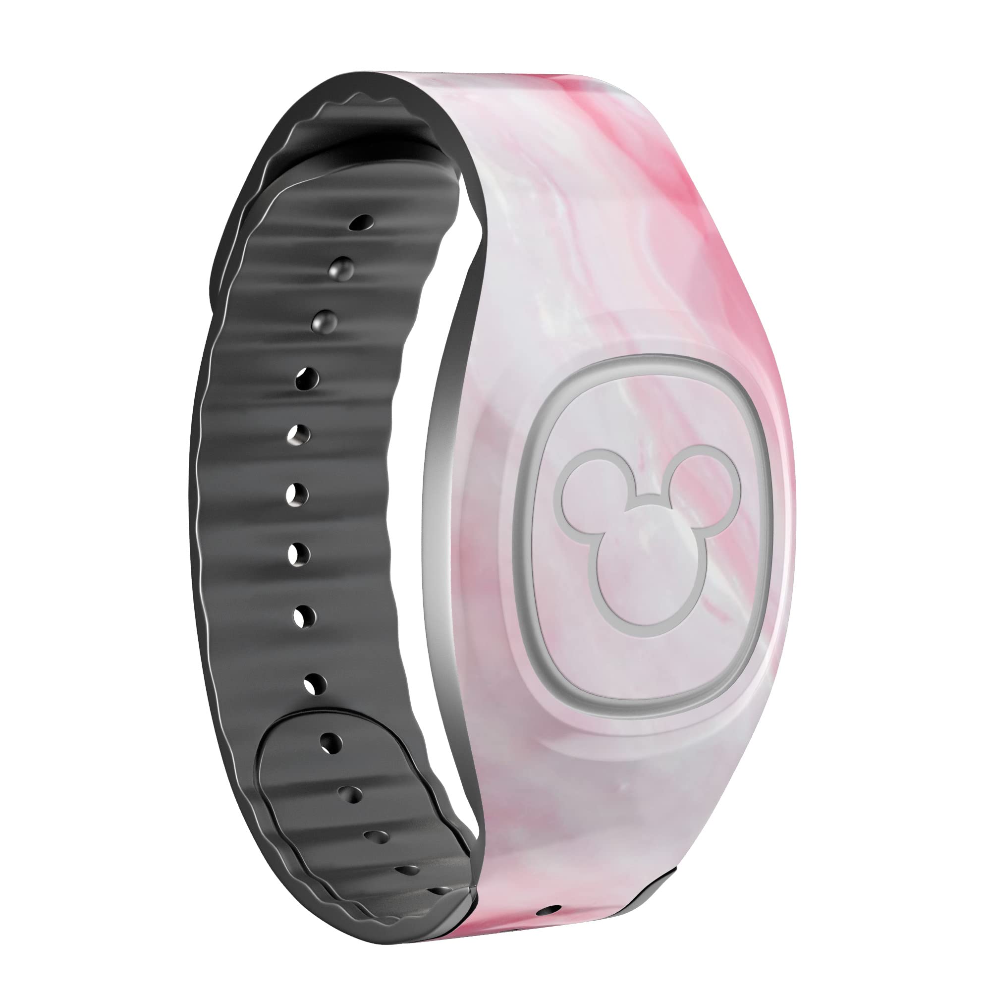 Marbleized Pink Paradise V6 - Full Body Skin Decal Vinyl Wrap Kit for Disney MagicBand 2.0 (Band Not Included) | Waterproof Protective Cover for Theme Park Visits, Travel & Everyday Wear