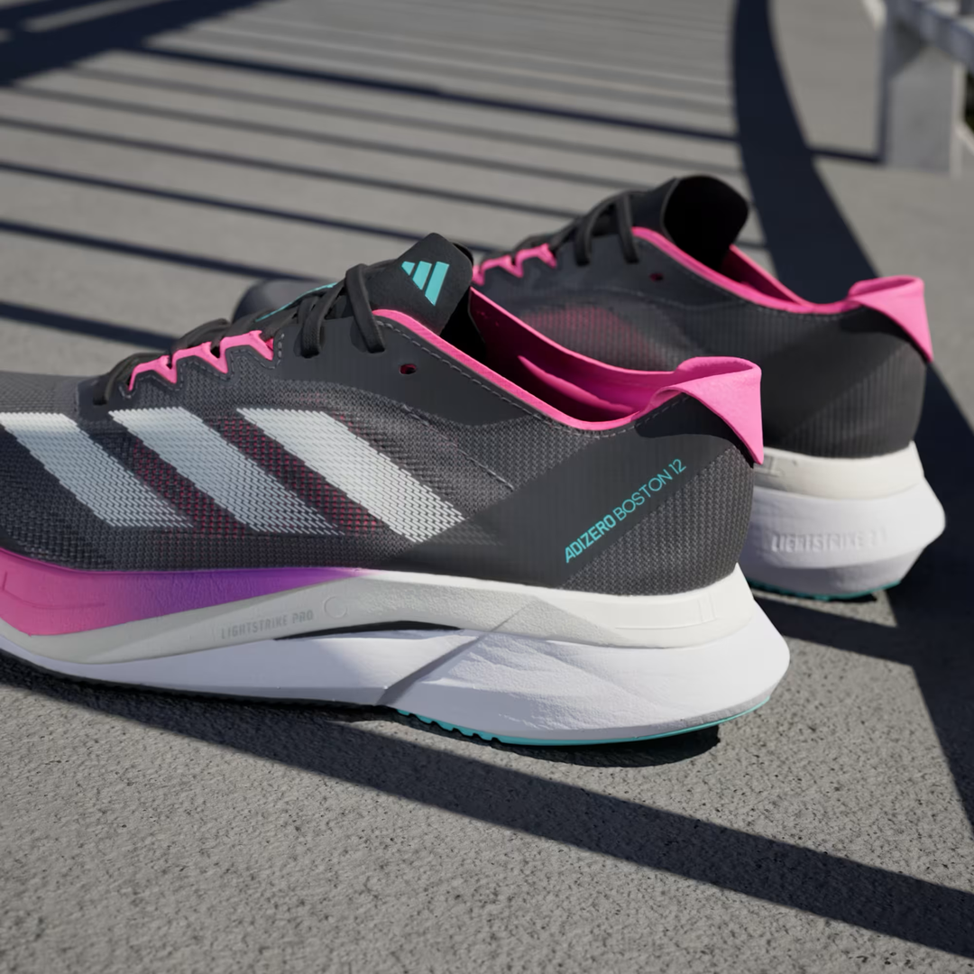 Adidas Women's Adizero Boston 12 Running Shoes - Lightweight Road Racing Sneakers for Marathon Training & Long Distance Running (JI4481) | Perfect for Competitive Runners & Daily Workouts