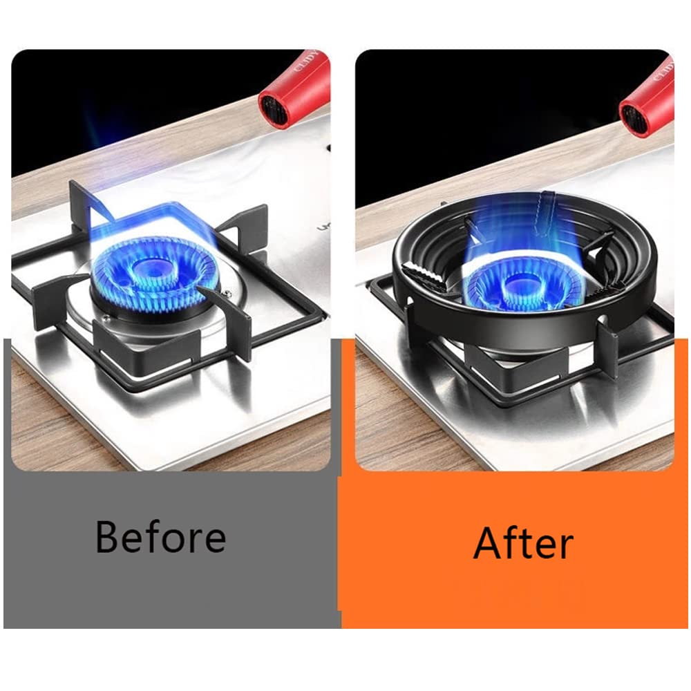 Energy Saving Fire Gas Stove Cover - Windproof Wok Stand Support Ring Bracket for Kitchen & Camping | Durable Gas Hob Accessory for Outdoor Cooking, Picnics & Backpacking Trips