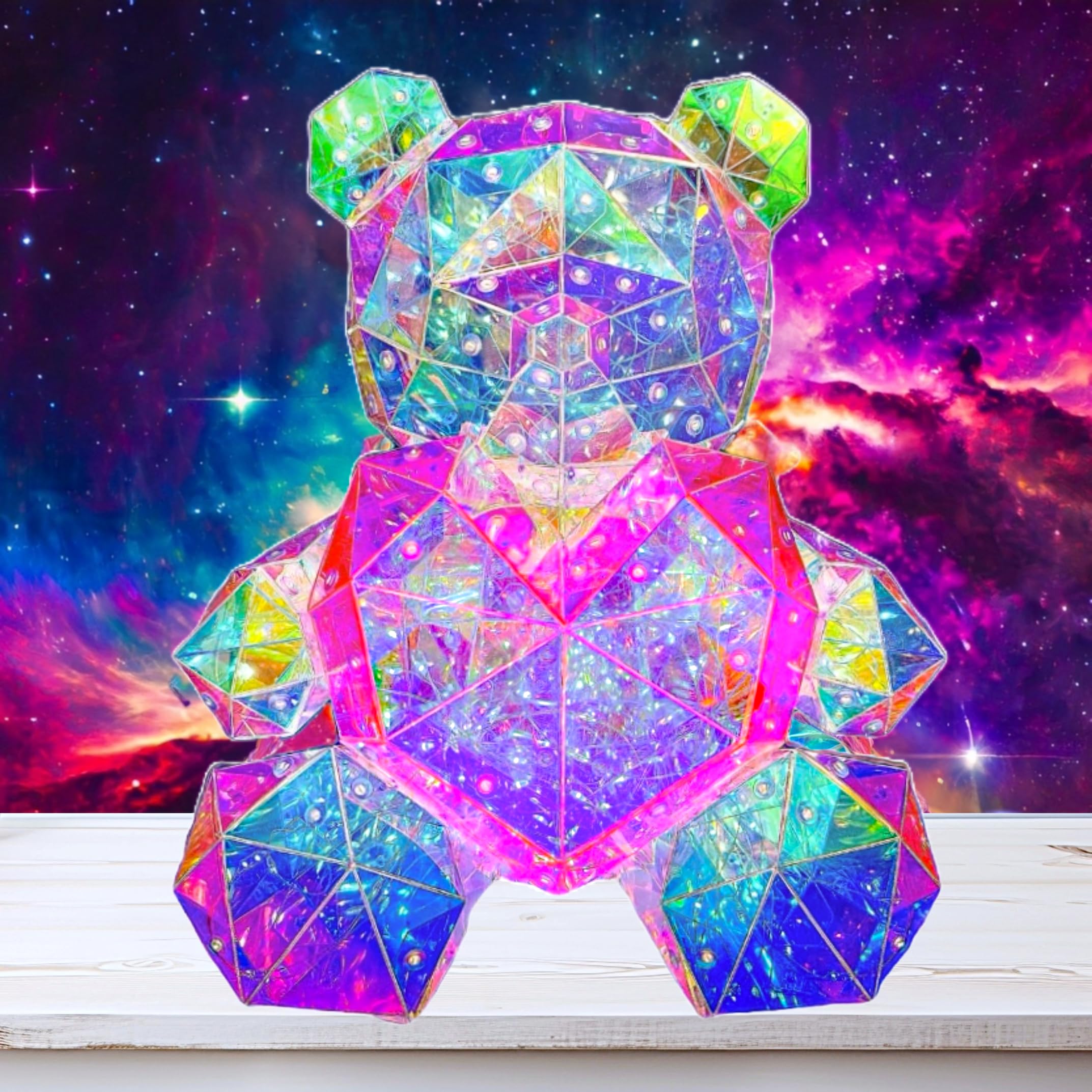 LED Bear Night Light with Pink Heart - Cute Kids Bedside Lamp for Nursery, Girls Room & Toddler Decor | Perfect Birthday Gift for Teens, Baby & Children | Ideal for Bedtime, Reading & Room Centerpiece Decor