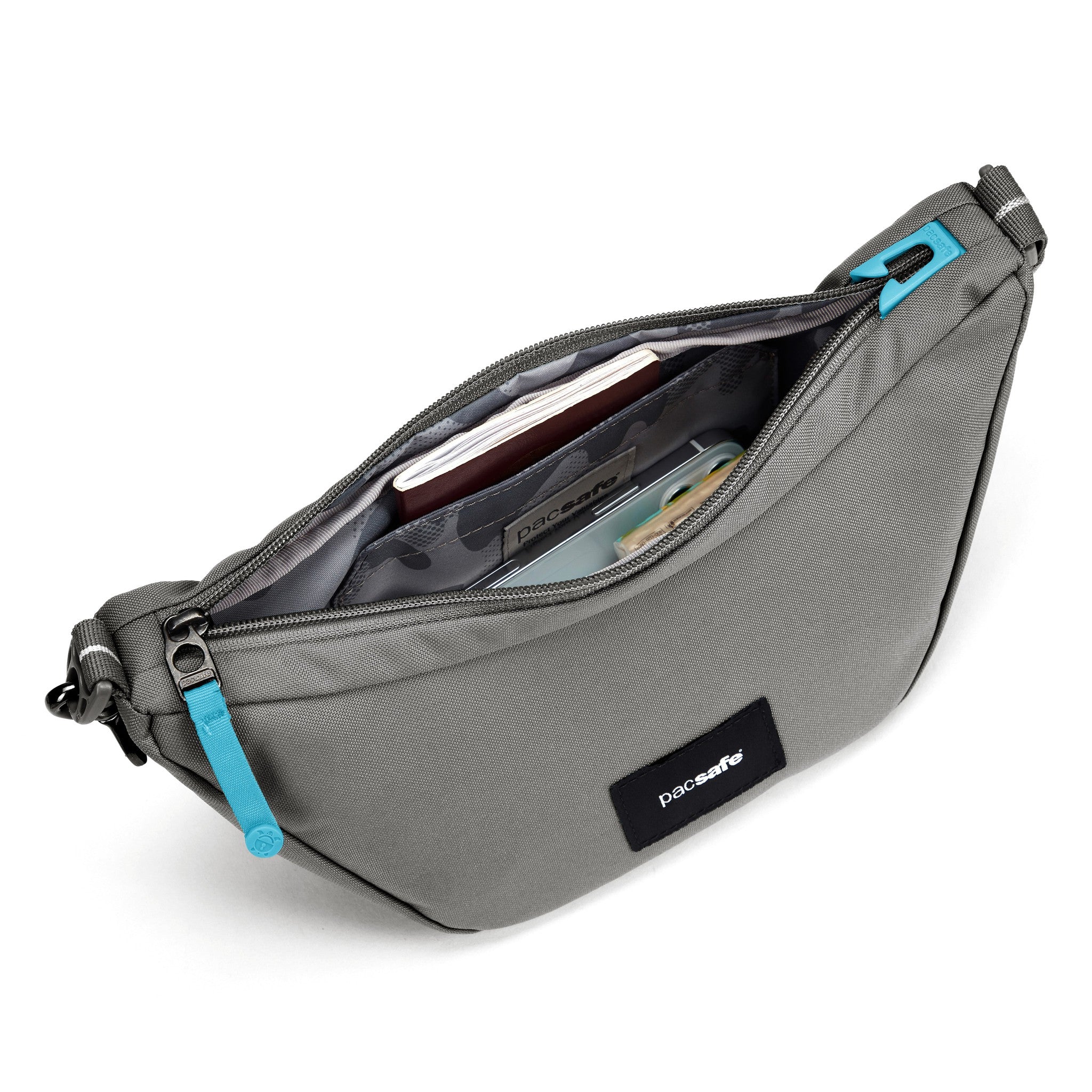 Pacsafe GO Lunar Crossbody Bag - Anti-Theft Travel Purse for Women & Men - Secure RFID Blocking, Slashproof Straps - Perfect for Commuting, Shopping & Travel Accessories