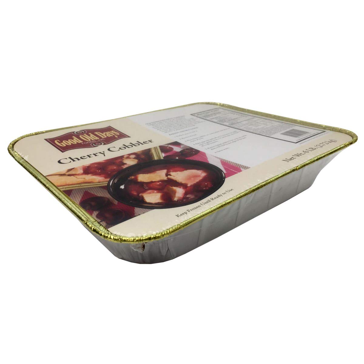 Good Old Days Country Kitchen Cherry Cobbler - 6 Pound (Pack of 4) | Homemade Style Dessert for Family Gatherings, Potlucks & Holiday Baking