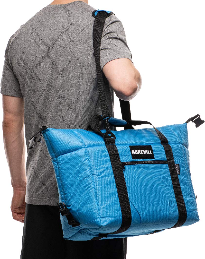 NorChill Can Voyager Series Insulated Soft Sided Cooler - 12/24/48 Can Capacity - Red/Blue/Black - Perfect for Camping, Beach Trips & Tailgating