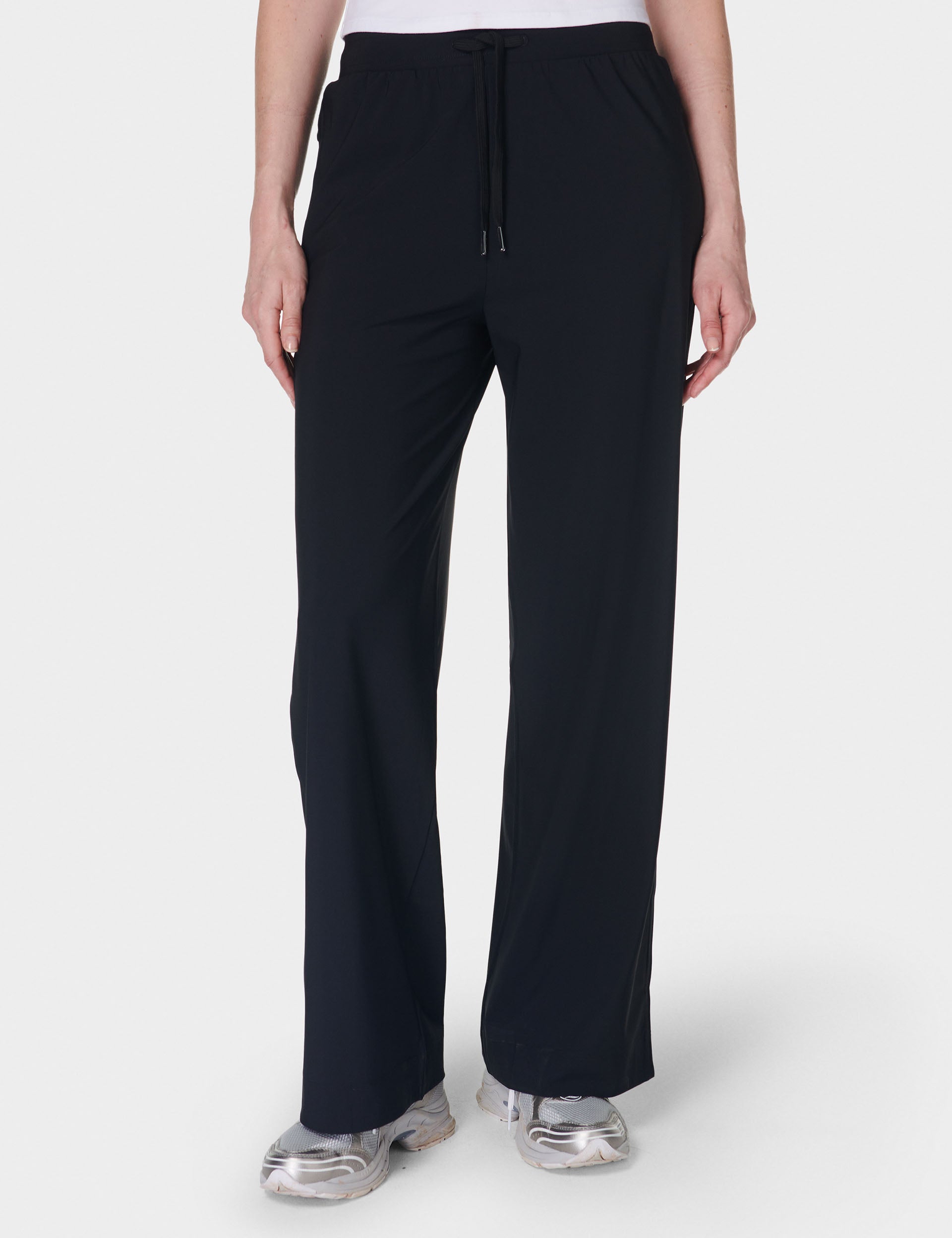 Explorer Wide Leg Pants for Women - High Waisted Black Trousers - Comfortable & Stylish Office Work Pants for Business Casual Wear