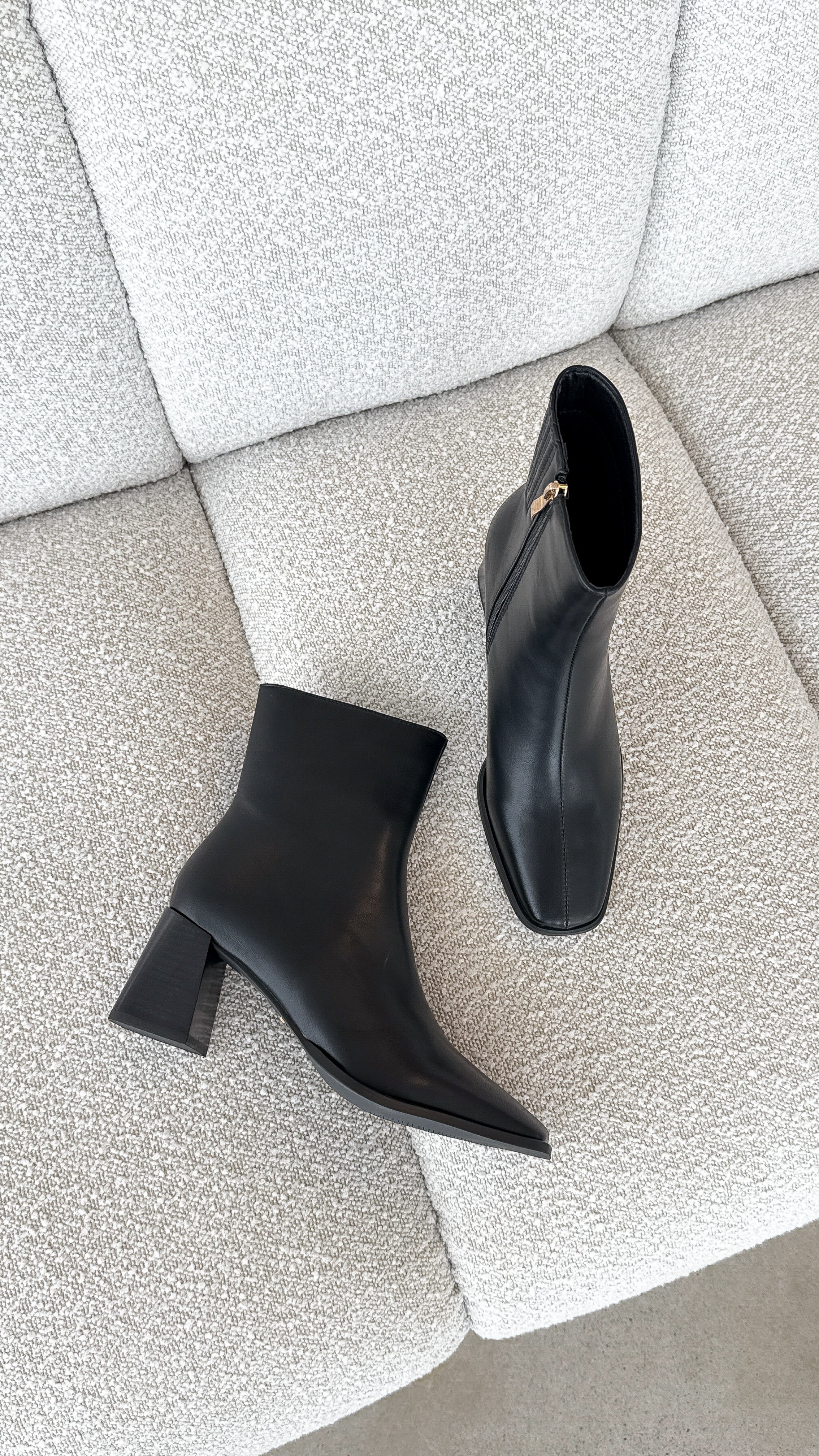 Alania Black Leather Ankle Boots for Women - Stylish & Comfortable Footwear for Casual Outings & Office Wear