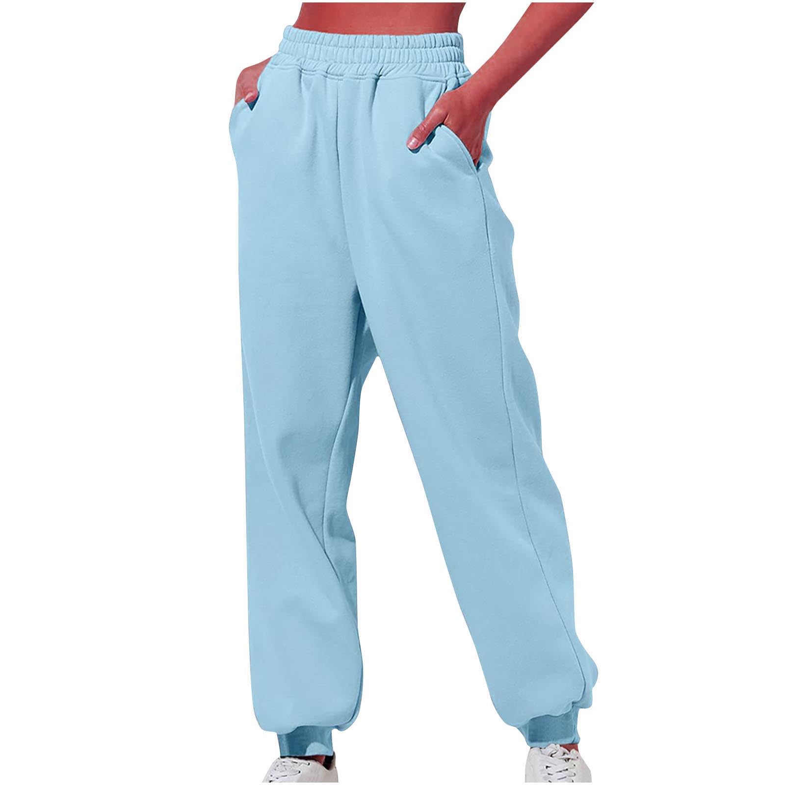 Women's High Waist Baggy Wide Leg Sweatpants with Pockets - Y2K Jogging Pants for Street Style & Lounge Wear | Comfortable Casual Pants for Running, Yoga, and Everyday Outfits