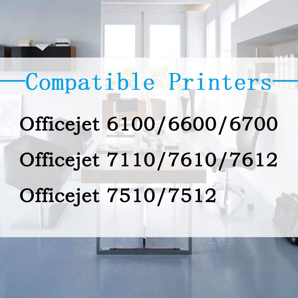 4-Pack HP 932XL/933XL Black High Yield Ink Cartridges - Compatible with OfficeJet 6600 6700 7612 6100 7610 7110 7620 7510 Printers - Perfect for Home Office, School Projects & Small Business Printing Needs