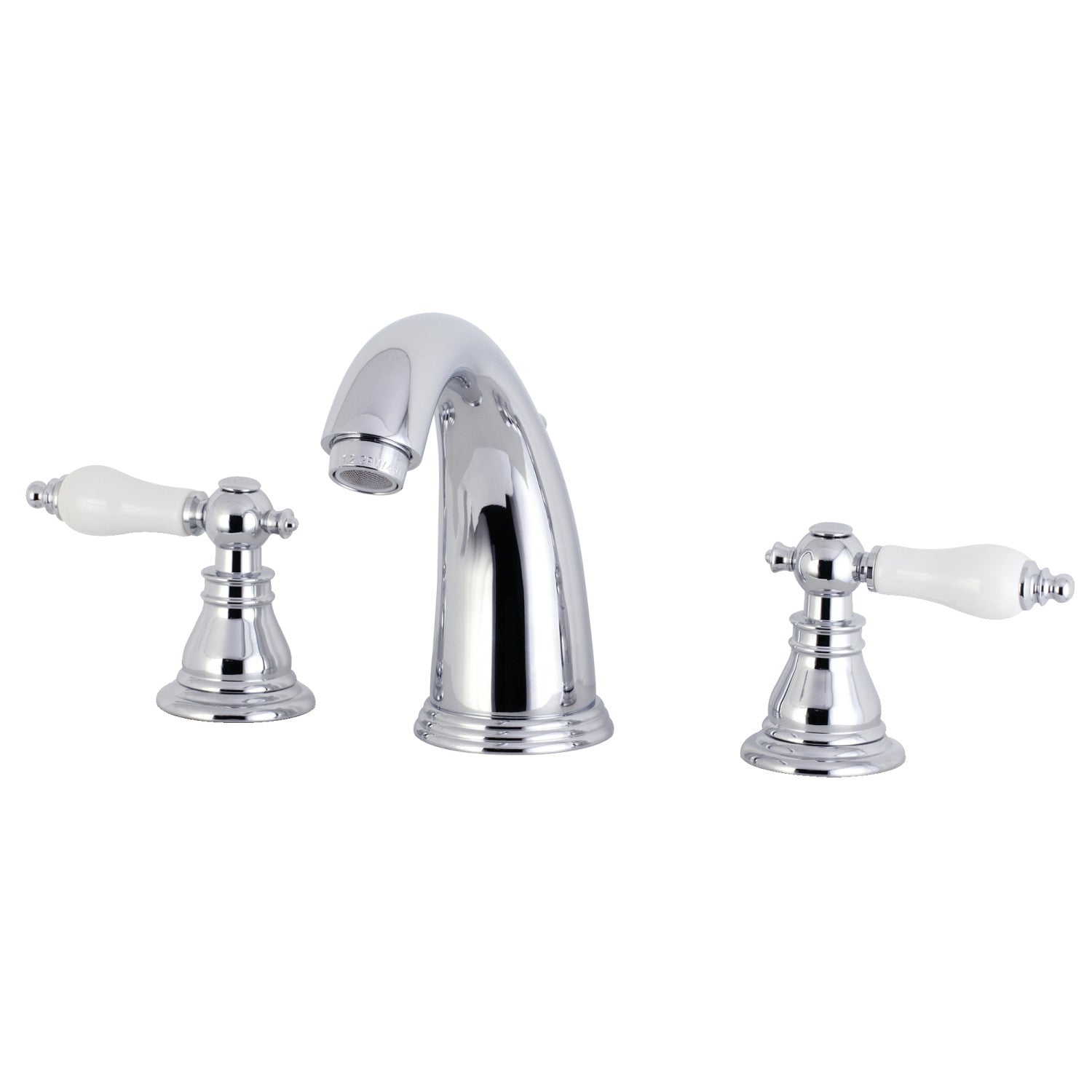 American Patriot KB981APL 3-Hole Widespread Bathroom Faucet - Two Handle Deck Mount with Pop-Up Drain - Polished Chrome Finish for Vanity Sink - Perfect for Modern & Traditional Bathroom Renovations