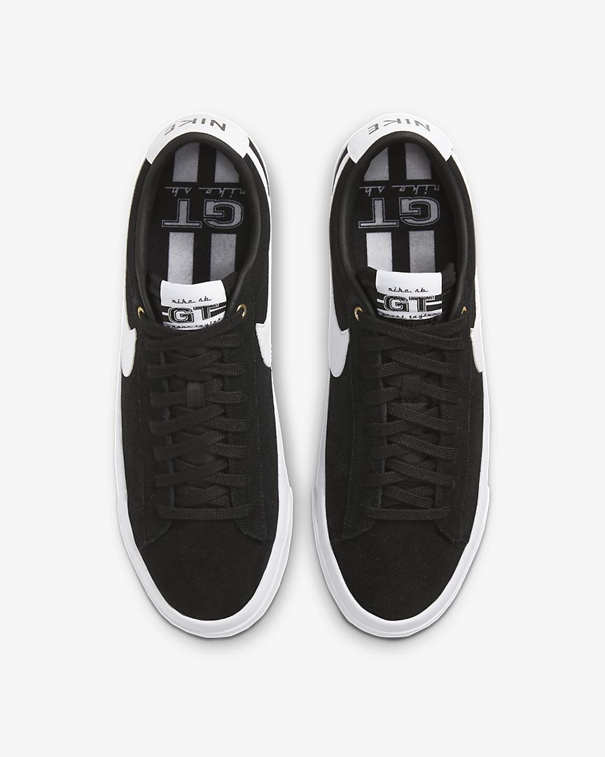 Nike SB Zoom Blazer Low Pro GT Skateboarding Shoes for Men - Black/Black/Gum Light Brown/White - Comfortable & Durable Sneakers for Streetwear, Skateboarding & Casual Wear