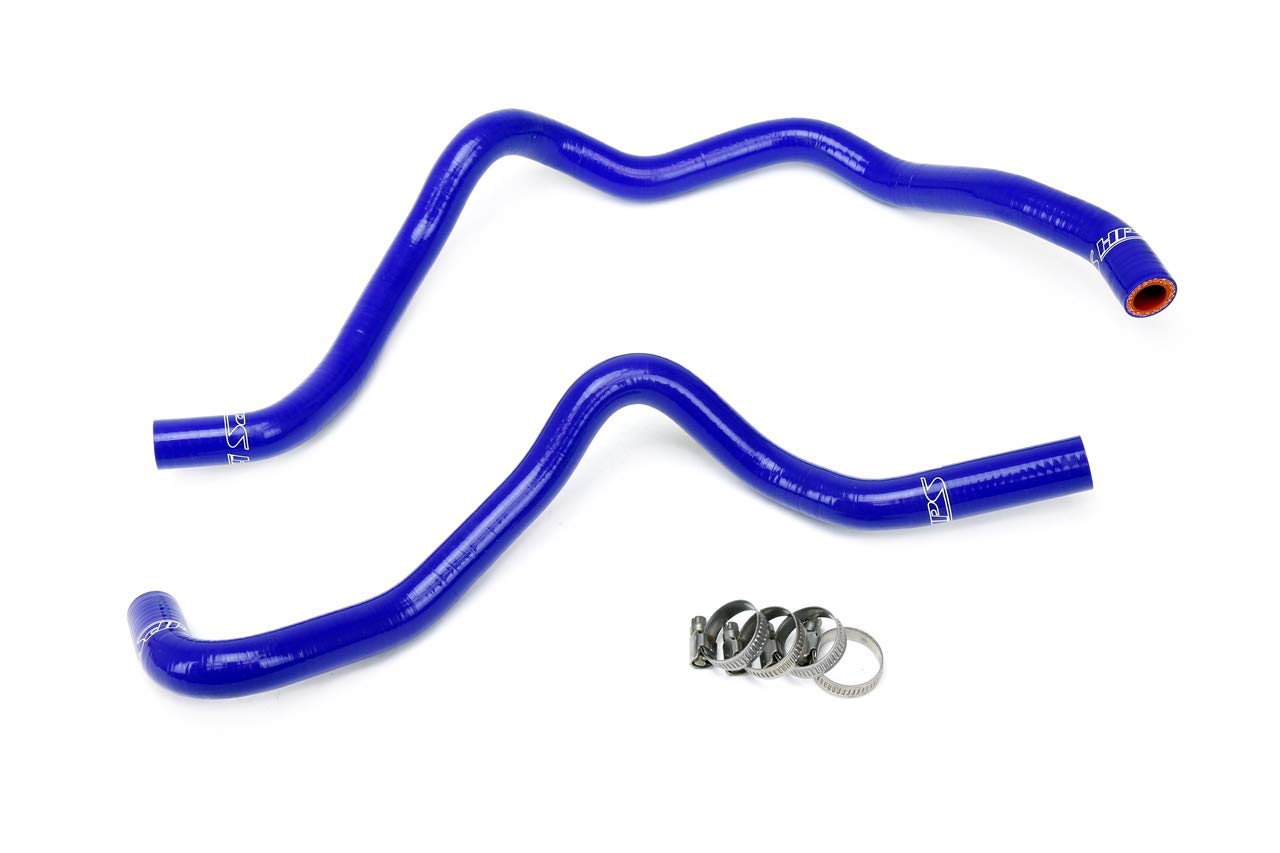 HPS Blue Reinforced Silicone Heater Coolant Hose Kit 57-1849-BLUE - High Performance Cooling System Upgrade for Cars, Trucks & Racing Vehicles - Perfect for Engine Cooling, Radiator Replacement & Automotive Maintenance