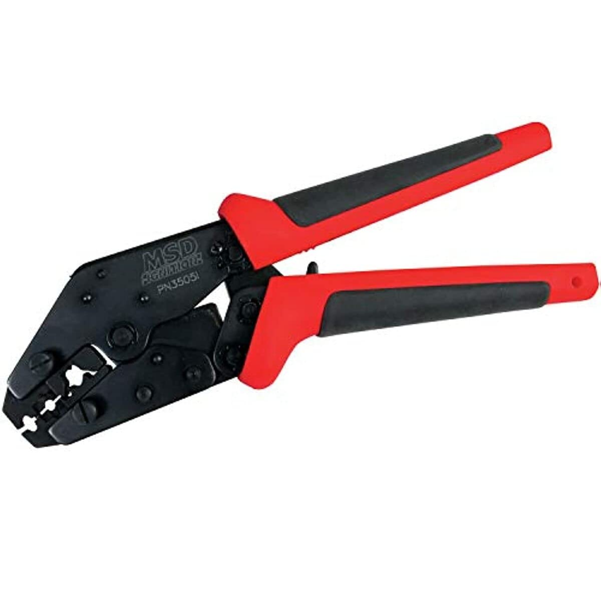 MSD 35051 Professional Ratcheting Crimp Tool - Heavy Duty Wire Terminal Crimper for Electrical, Automotive & DIY Projects - Perfect for Wiring, Connectors & Cable Repairs