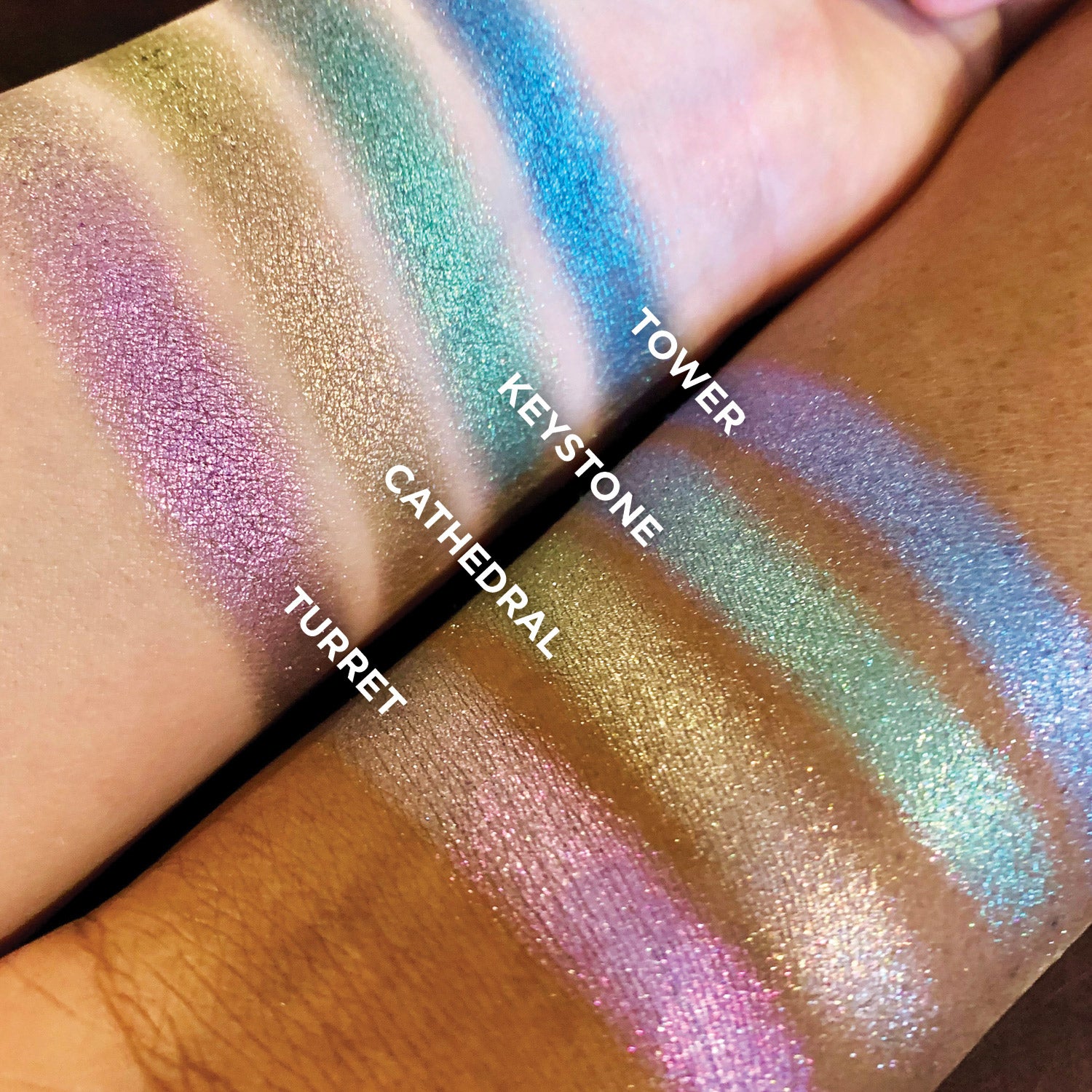 Pastel Multichrome Eyeshadow Palette - Long Lasting Highly Pigmented Makeup for Day & Night Looks - Perfect for Parties, Weddings & Special Occasions