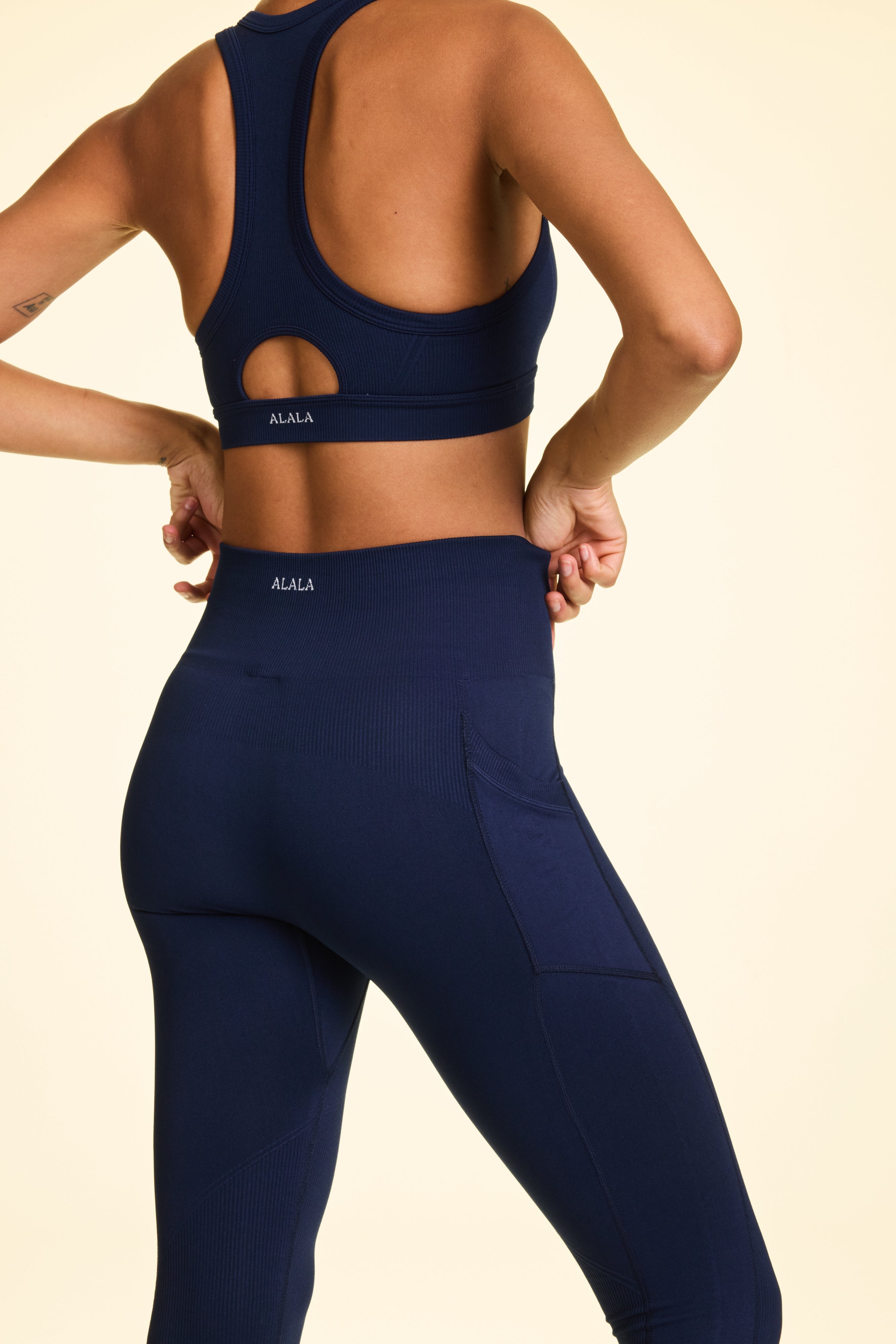 High-Waisted Pocket Barre Leggings for Women - Yoga, Workout & Running - Comfortable & Stretchy Activewear for Gym, Pilates & Everyday Wear
