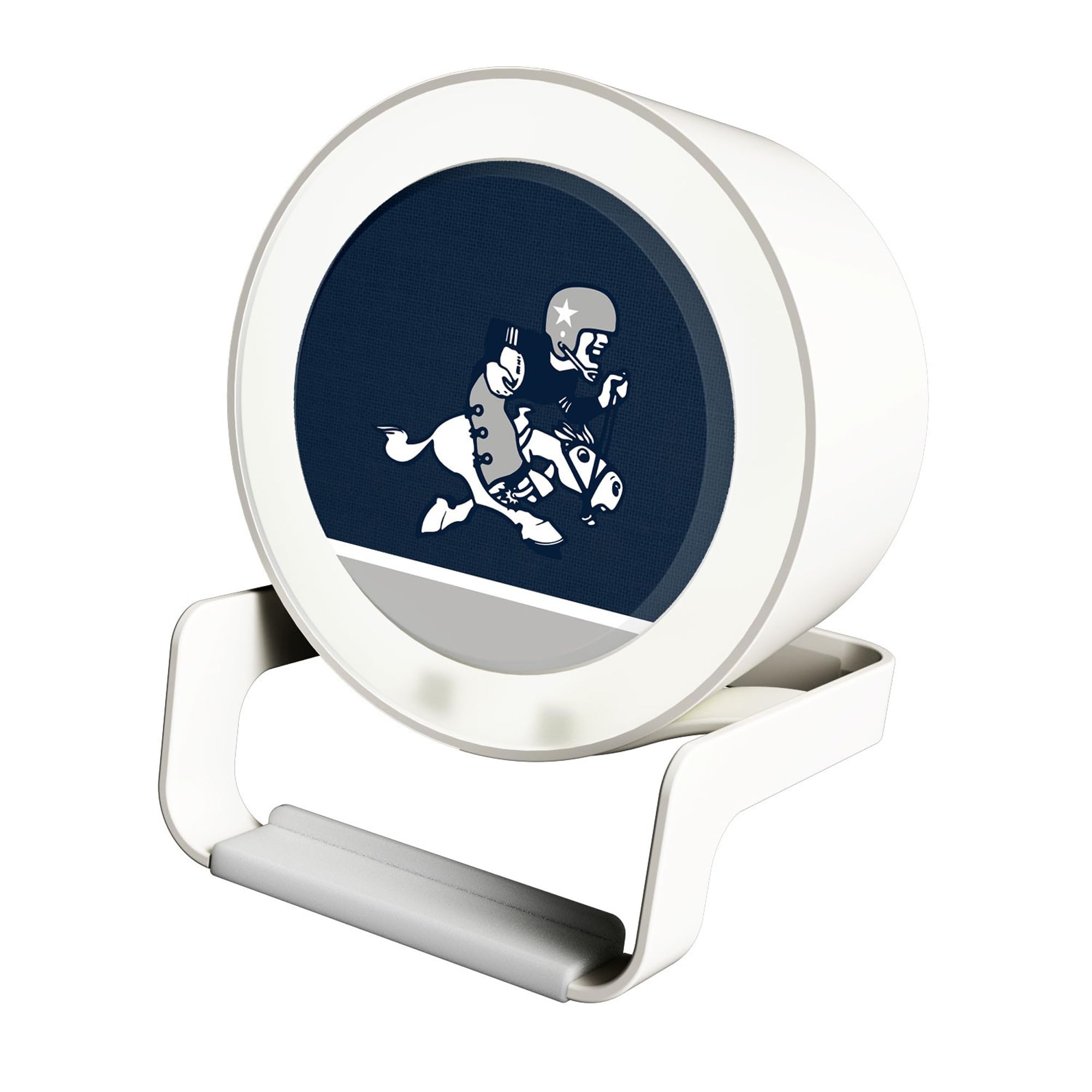 NFL Team Logo Night Light with Bluetooth Speaker - USB Charger, LED Desk Lamp for Bedroom, Office, Game Room Decor - Perfect for Sports Fans & Nighttime Ambience