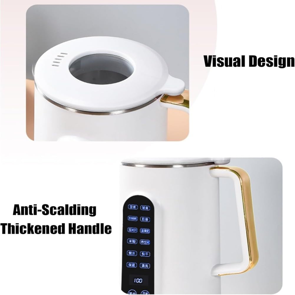Best Mylk Nut Milk Maker Machine - 8-in-1 Automatic Almond Milk Maker with Self-Cleaning Function, No Straining Required | Perfect for Vegan, Dairy-Free, Keto & Plant-Based Diets | Make Almond, Soy, Oat Milk at Home
