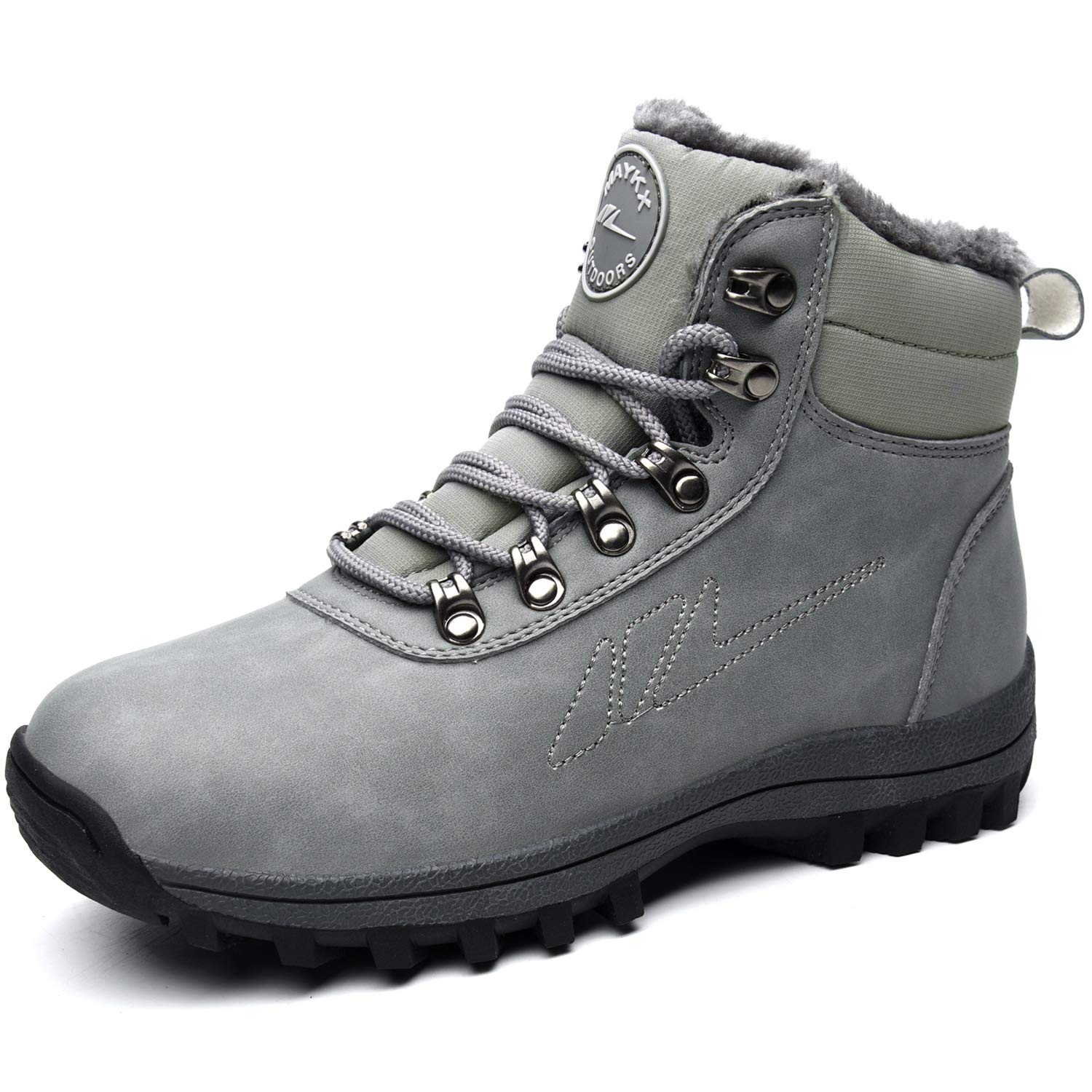 Impdoo Men's & Women's Winter Snow Boots - Waterproof, Warm Fur-Lined, Non-Slip Leather Ankle Boots for Hiking & Climbing - Sizes US 4-14.5 - Perfect for Snowy Weather & Outdoor Adventures