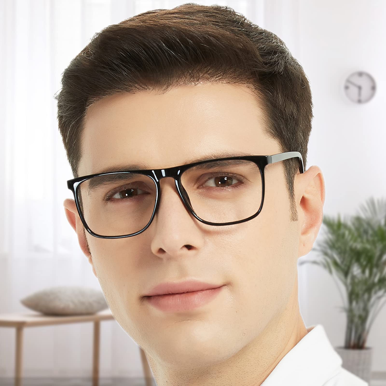 Blue Light Blocking Glasses for Men & Women - Anti Eyestrain Computer Glasses with UV Protection - Perfect for Gaming, Office Work & Screen Time
