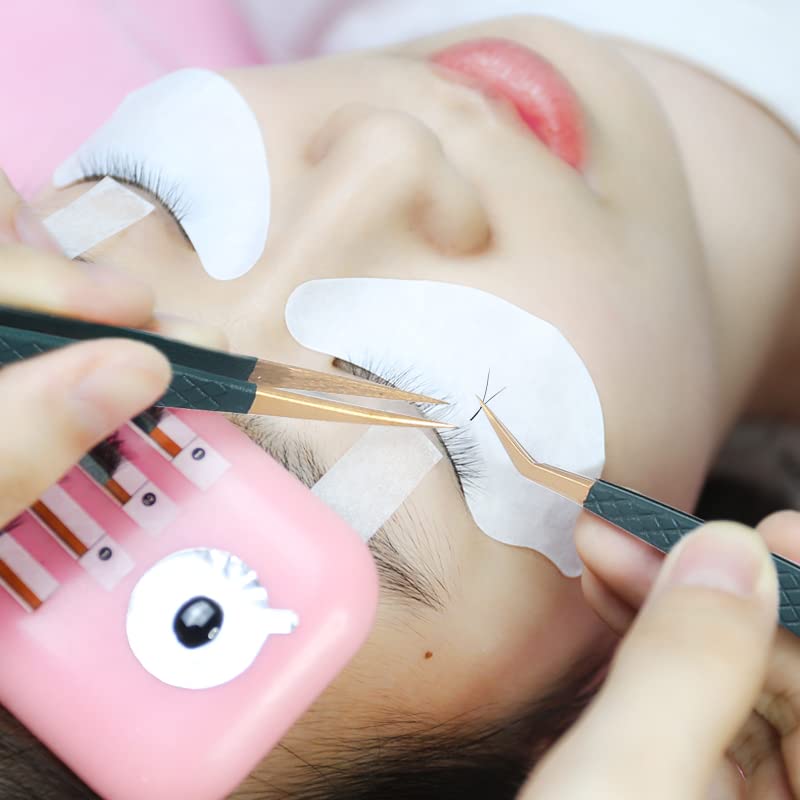 Premium 3D Volume Eyelash Tweezers Set - Stainless Steel Professional Eyelash Extension Tools for Individual & Strip Lashes (2PCs) - Perfect for Salon, Home Use & DIY Lash Extensions