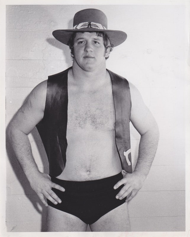 Vintage 1972 NWA Terry Funk Wrestling Promo Photo - Rare Collectible Memorabilia for Wrestling Fans & Sports Enthusiasts - Perfect for Man Cave, Sports Bar Decor or Gift for Wrestling Collectors