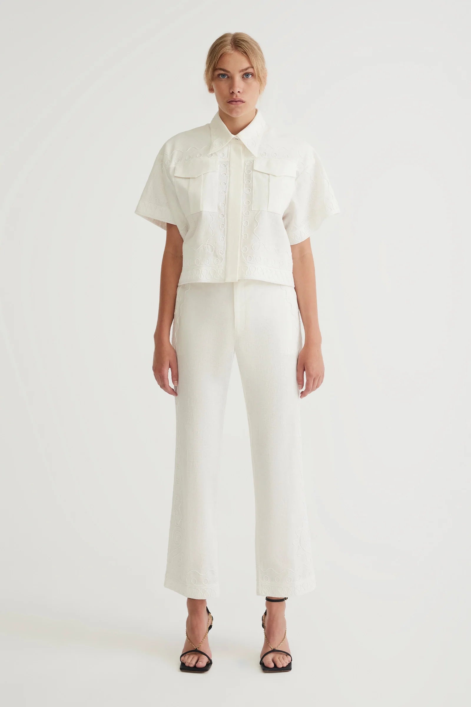 COBIE Women's Straight Leg Trousers - Comfortable Office Pants for Work & Business Casual Wear