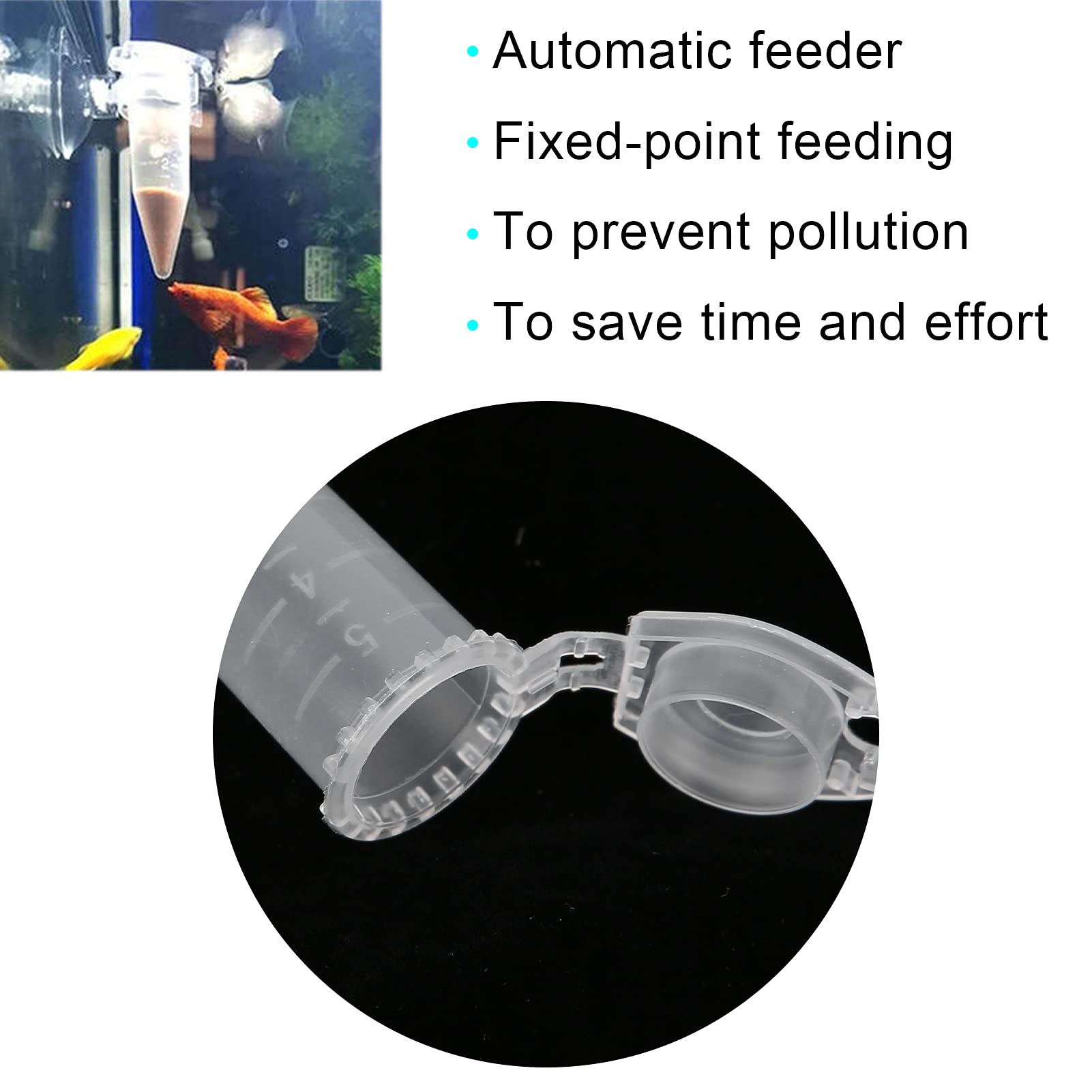 GLOGLOW 10Pcs Automatic Shrimp Feeding Cup - Red Worm Funnel for Aquarium Fish Food, Shrimp Eggs Feeder with Tapered Design | Perfect for Freshwater & Saltwater Tanks, Fish Breeding & Shrimp Keeping