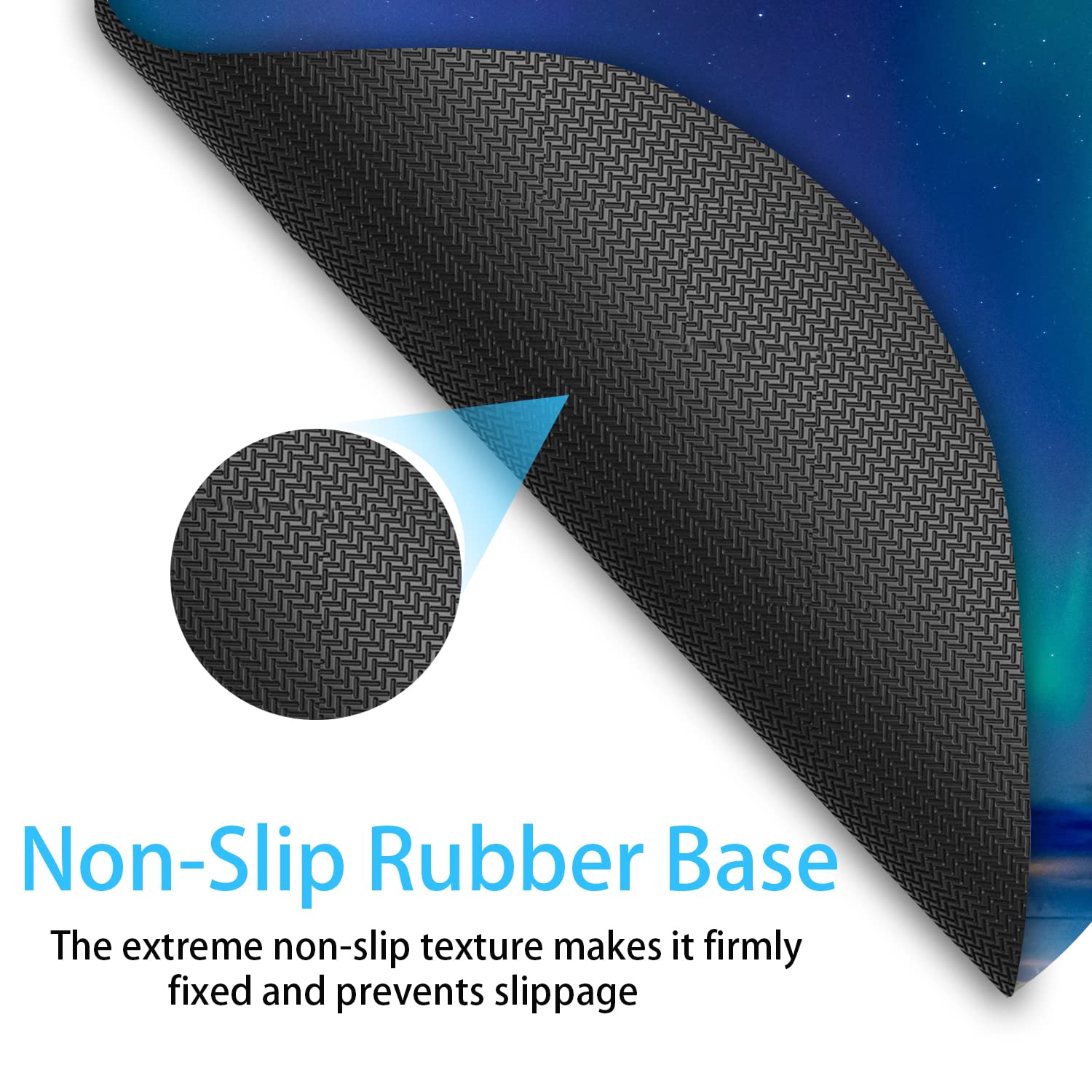6x7 Inch Small Mouse Pad for Laptop & Wireless Mouse - Non-Slip Rubber Base, Waterproof Office Desk Mat - Perfect for Home, Office & Travel Use (Aurora Design)