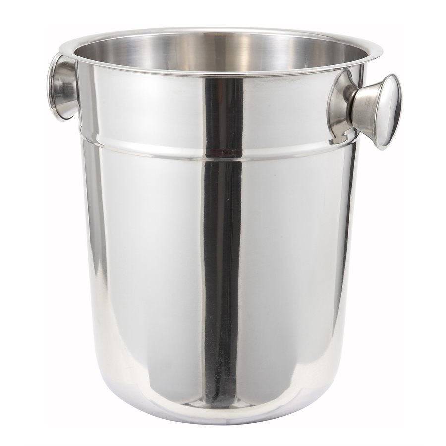 Winco 8 Quart Stainless Steel Wine Chiller Bucket - Perfect for Parties, Weddings & Outdoor Events - Keeps Bottles Cold for Hours