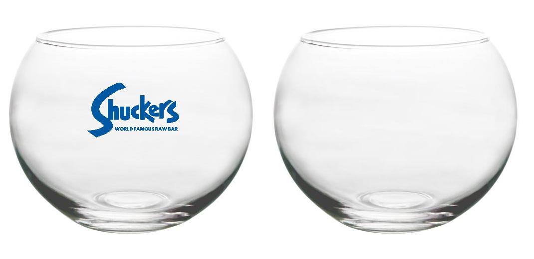 BarConic® 48 oz Tropical Fish Bowl Glassware - Unique Large Drinking Glass for Cocktails, Mocktails & Party Drinks - Perfect for Themed Parties, Home Bars & Tropical Decor