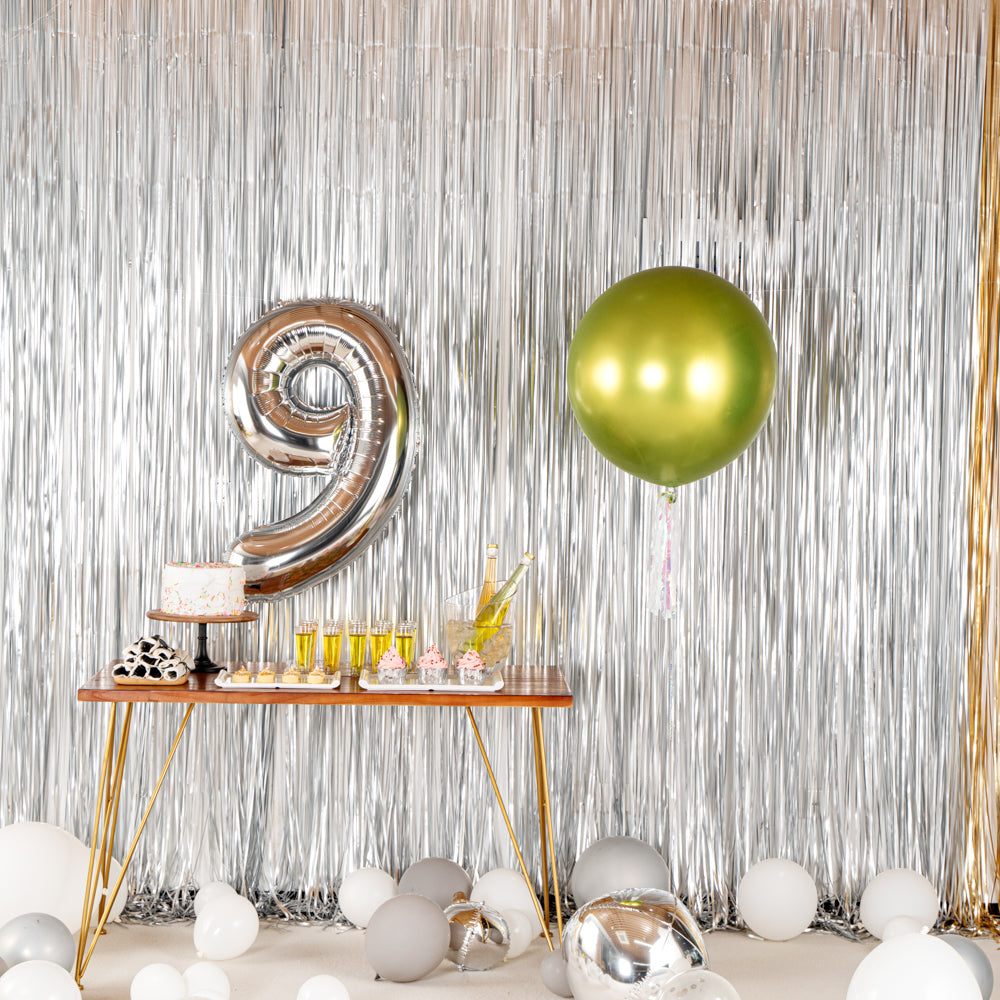 Eco-Friendly Metallic Green Latex Balloons - 36 Inch, 10 Count Box - Perfect for Birthday Parties, Baby Showers & Wedding Decorations