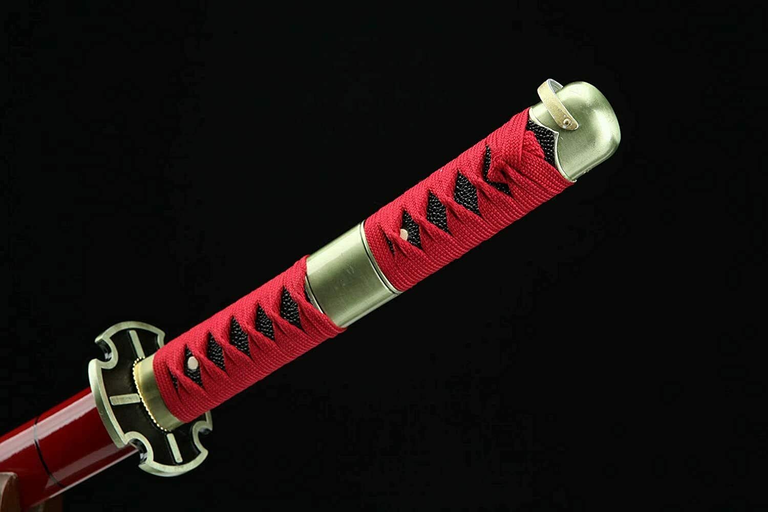 Handmade One Piece Roronoa Zoro Katana - YAMA ENMA Japanese Anime Cosplay Samurai Sword with Purple Blade | Authentic Replica for Collectors & Cosplay Enthusiasts | Perfect Gift for Men & Women | Anime Convention, Display, Martial Arts Training