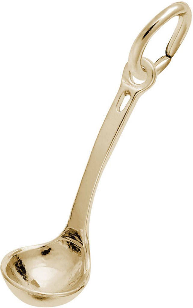 Rembrandt Sterling Silver Ladle Charm Pendant - Elegant Jewelry Gift for Women, Perfect for Bracelets & Necklaces - Great for Birthdays, Anniversaries and Special Occasions