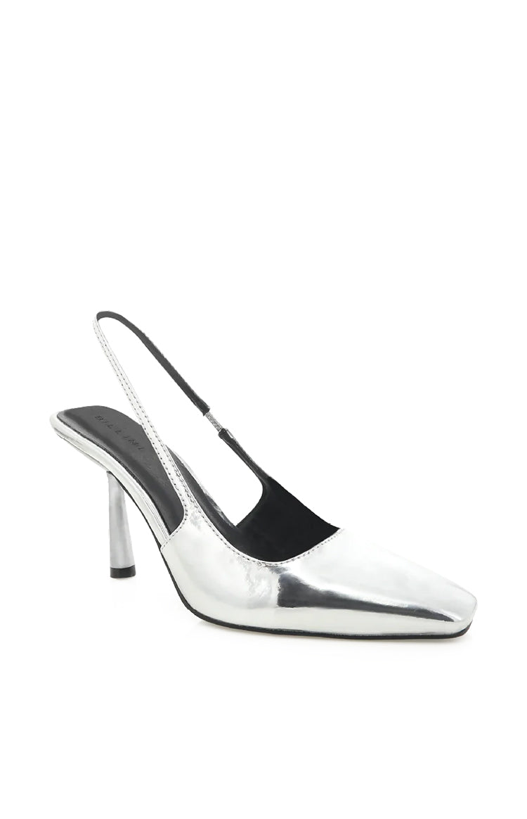 Billini Belinda Silver Chrome Heels - Women's Fashion High Heels for Party, Wedding & Evening Events | Elegant & Comfortable Dress Shoes for Special Occasions