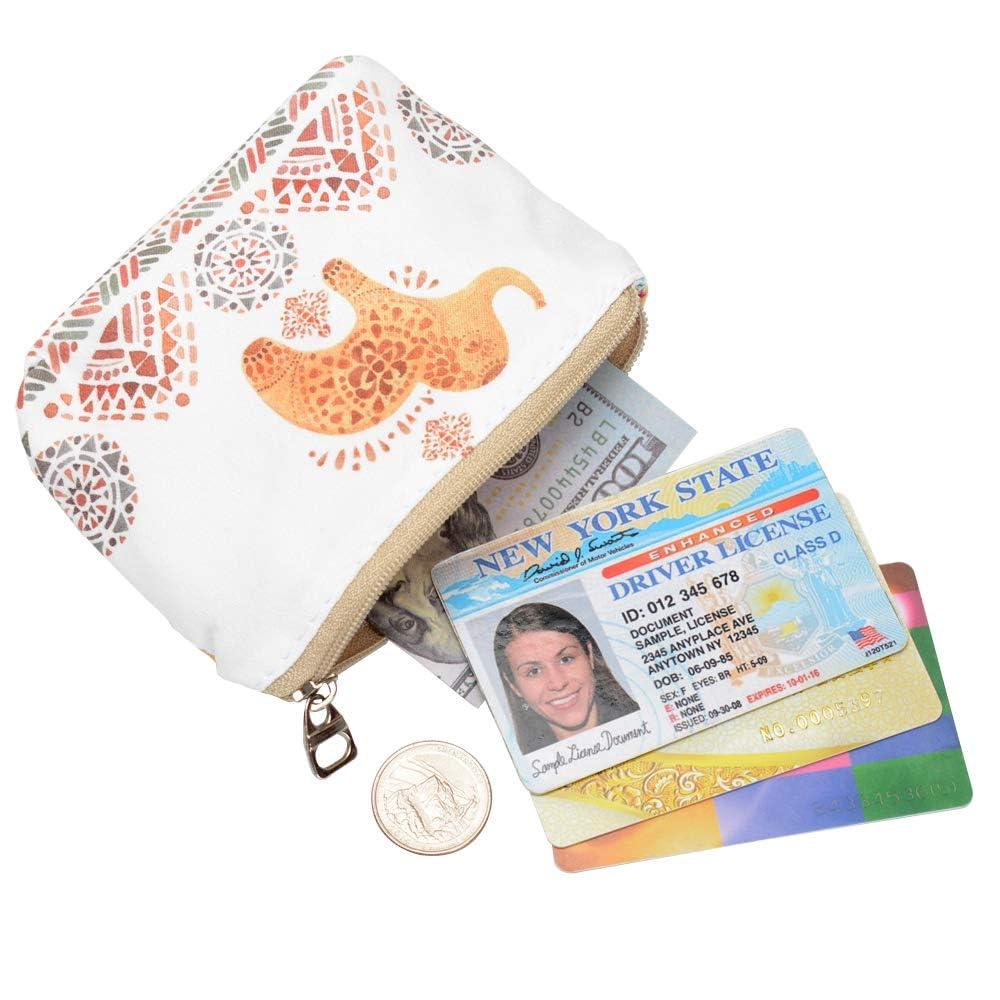 Women's & Girls' Stylish Coin Purse Wallet - Small Change Pouch Key Holder for Everyday Use, Travel & Shopping