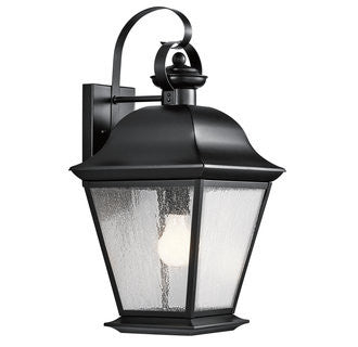 Mount Vernon Outdoor Wall Sconce - Waterproof Exterior Light Fixture for Porch, Patio & Garden - Black Matte Finish - Weather-Resistant Outdoor Lighting