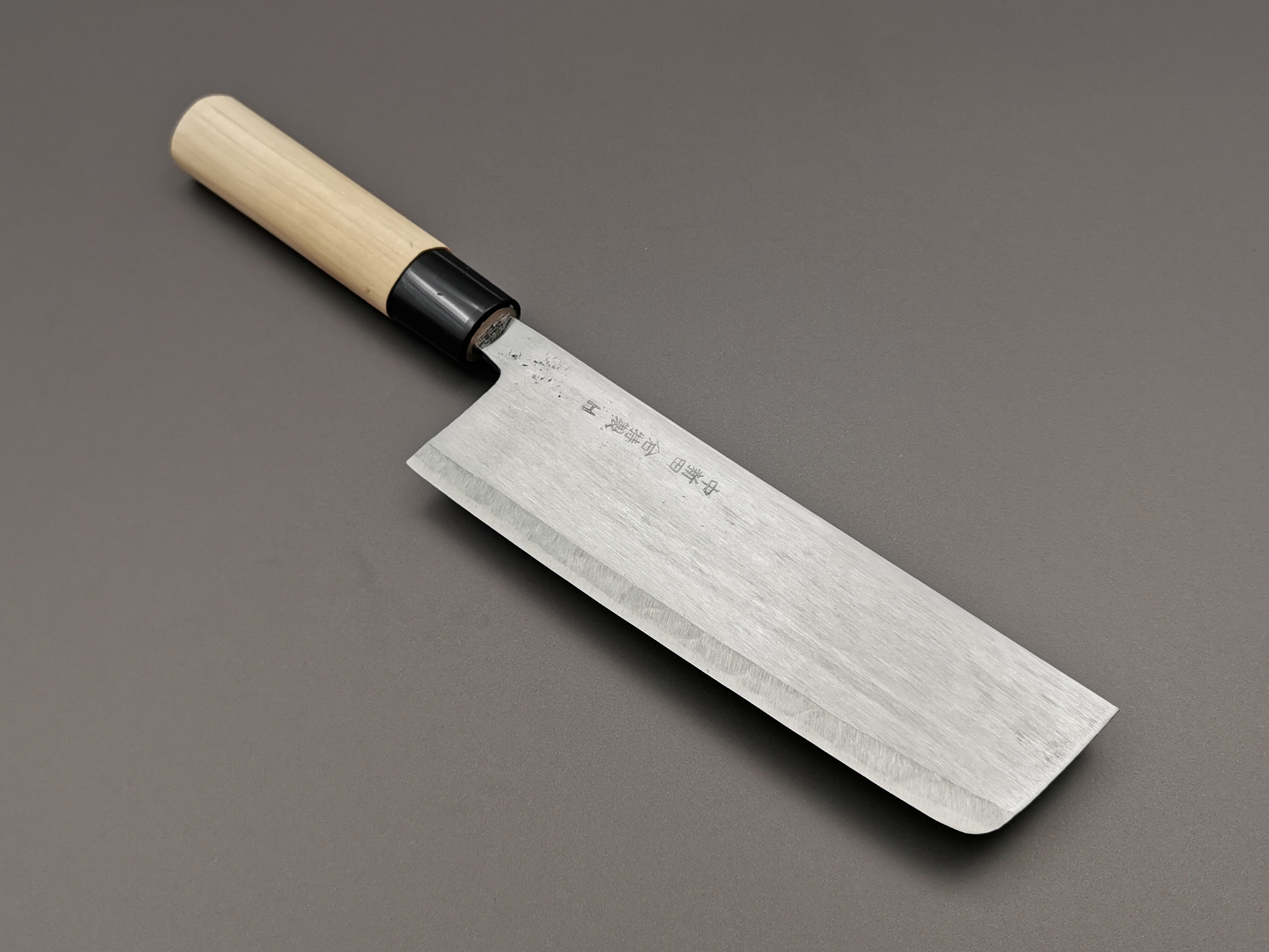 Premium Japanese Nakiri Knife - Blue #2 Steel Single Bevel Blade by Michio Ishikawa - Perfect for Vegetable Chopping, Slicing & Precision Kitchen Tasks