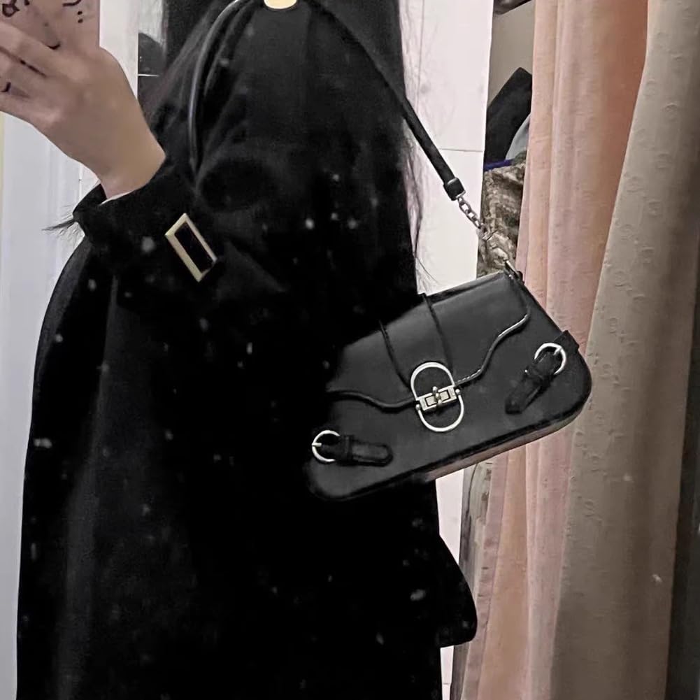 Trendy Y2K Patent Leather Shoulder Bag for Women - Gothic Small Crossbody Purse - Perfect for Night Out, Party & Daily Use