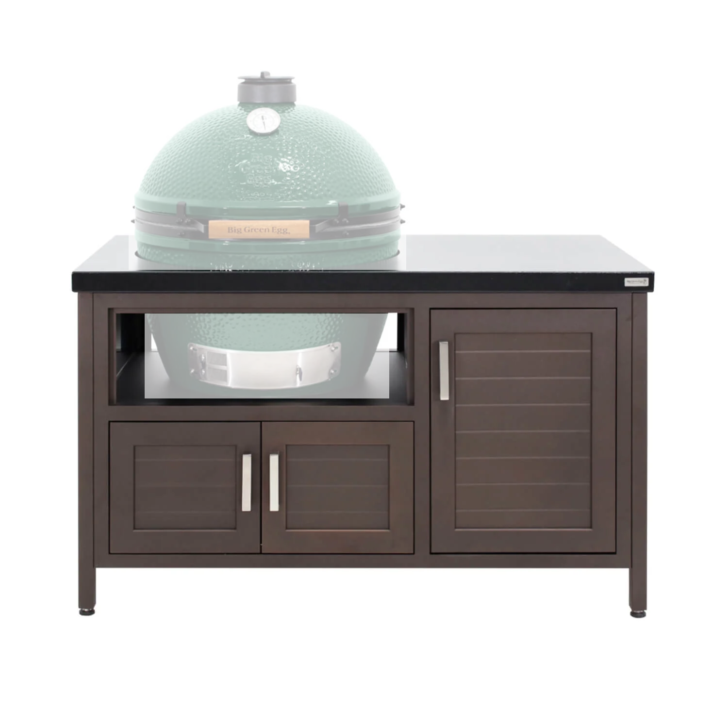Big Green Egg 53-inch Modern Farmhouse Style Table for XL Egg 127716 - Outdoor BBQ Grill Stand for Patio, Backyard & Garden Cooking