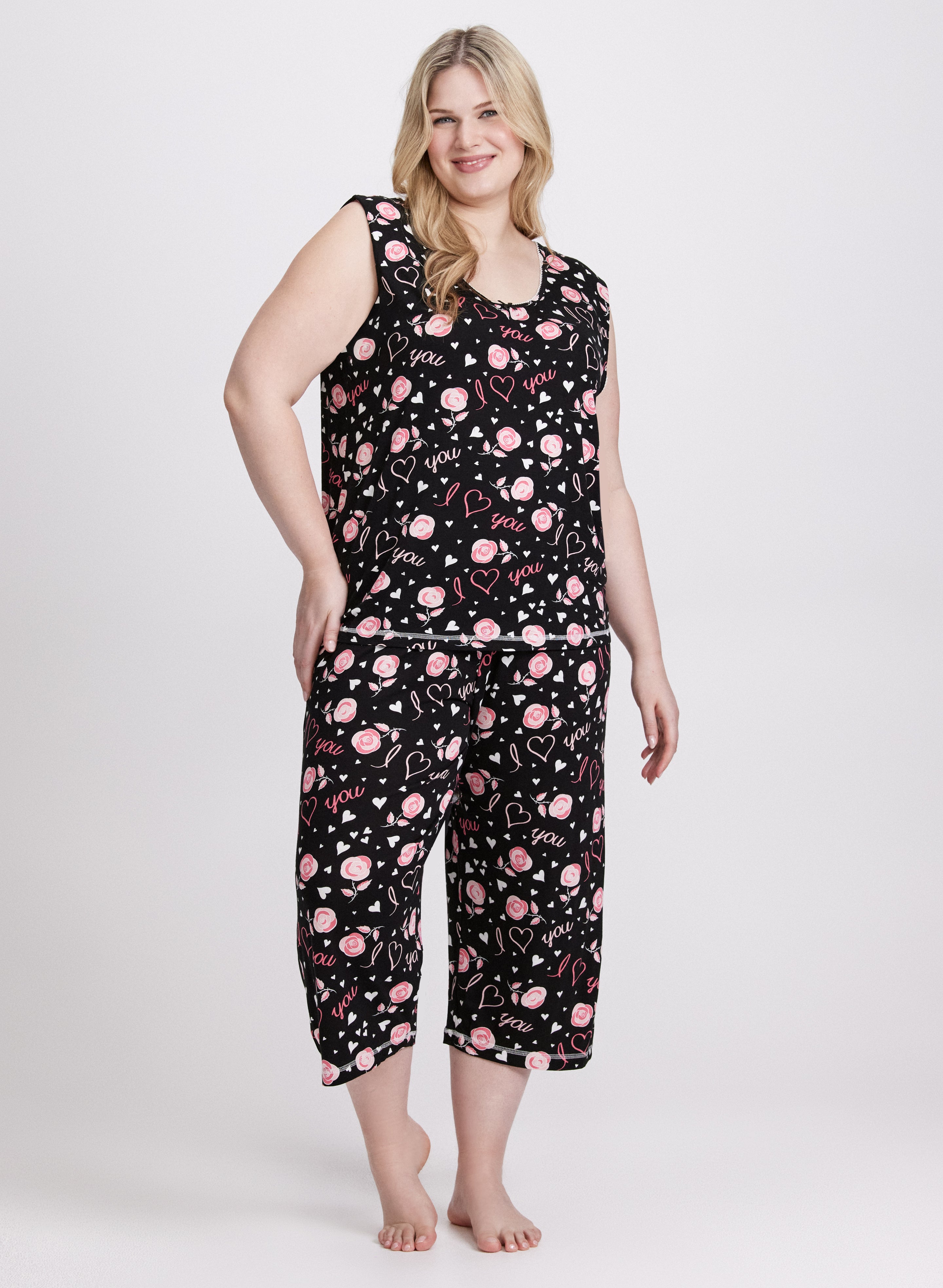Floral Print Pajama Set for Women - Soft & Comfortable Sleepwear - Perfect for Lounging, Bedtime & Relaxation at Home