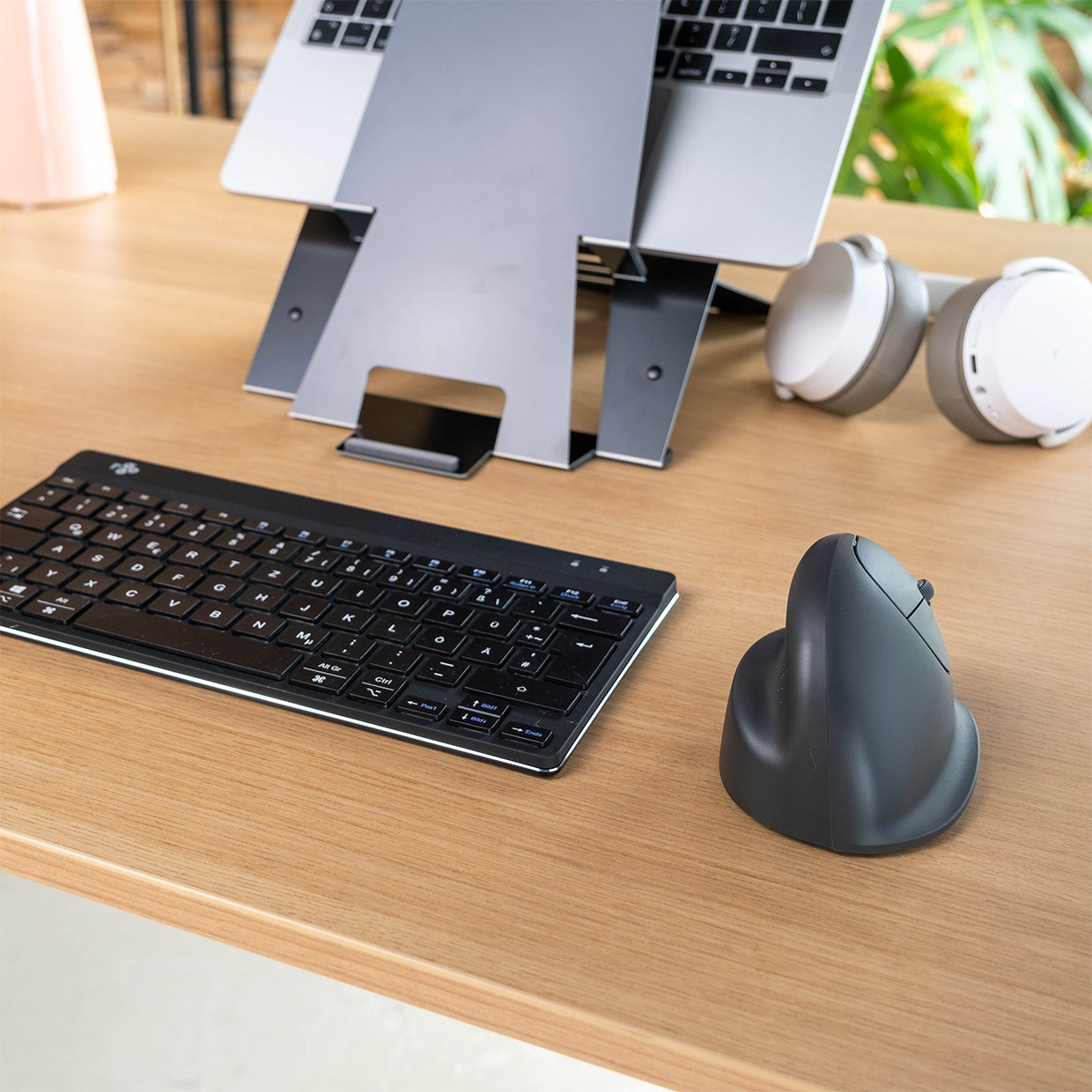 Ergonomic R Go HE Basic Vertical Mouse - Wireless USB Optical Mouse for Comfort & Pain Relief - Perfect for Office, Gaming, and Long Computer Use