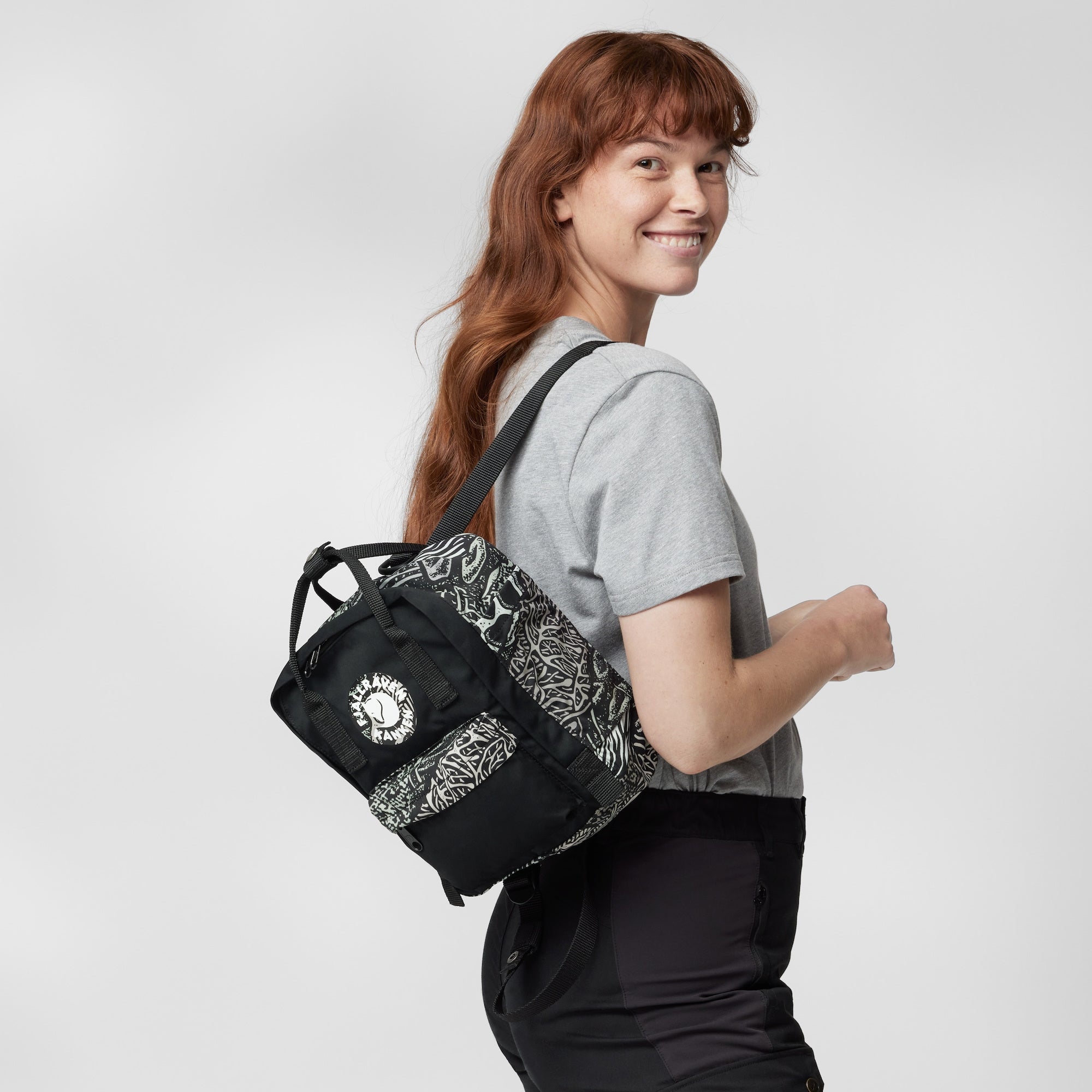 Fjallraven Kanken Art Mini Backpack - Stylish & Durable Woodlands Print for Women & Teens | Perfect for School, Travel & Outdoor Adventures