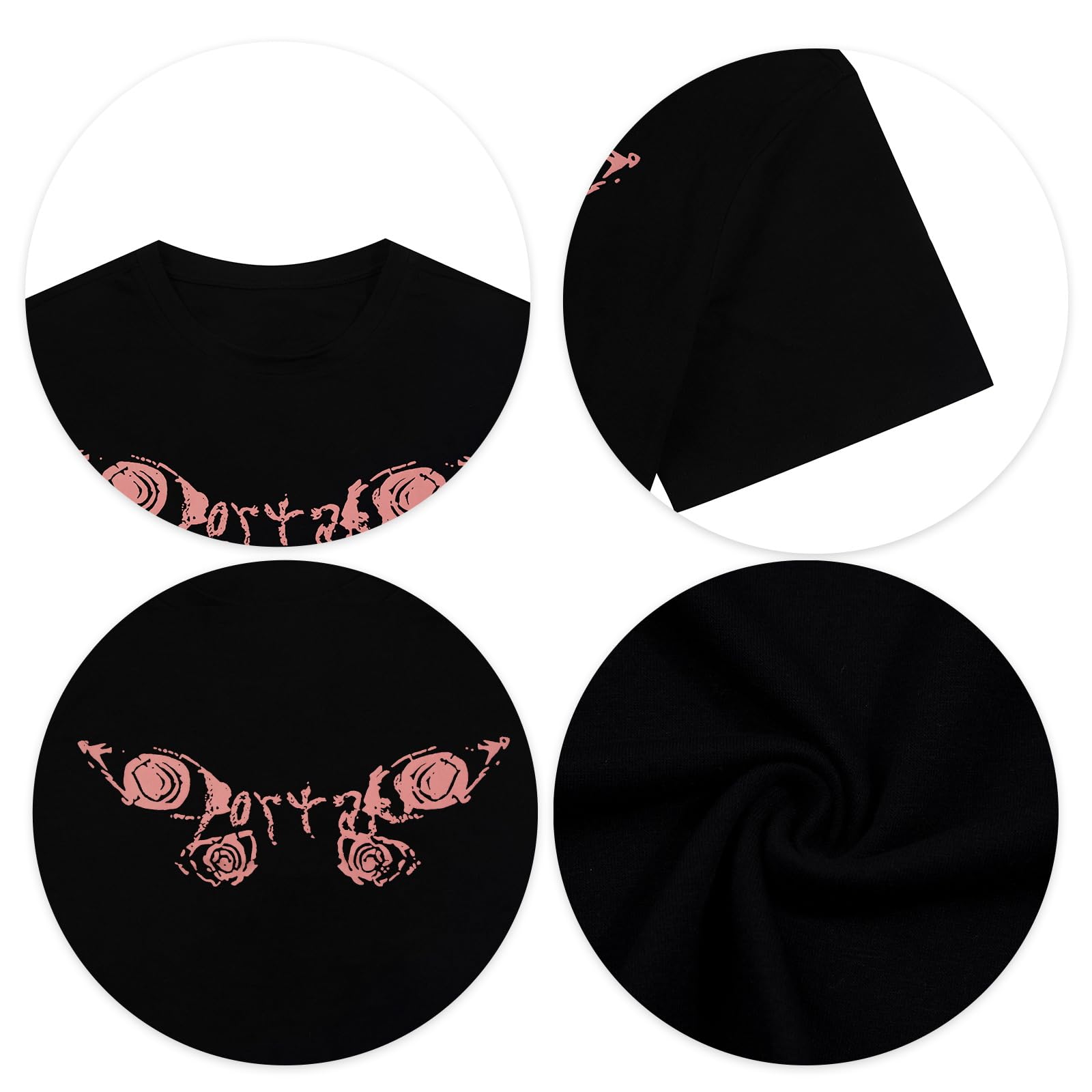 Butterfly Graphic T-Shirt for Women - Alternative Pop Music Band Tee, Singer Merch, Concert Fan Shirt | Perfect for Music Festivals, Casual Wear & Gifts