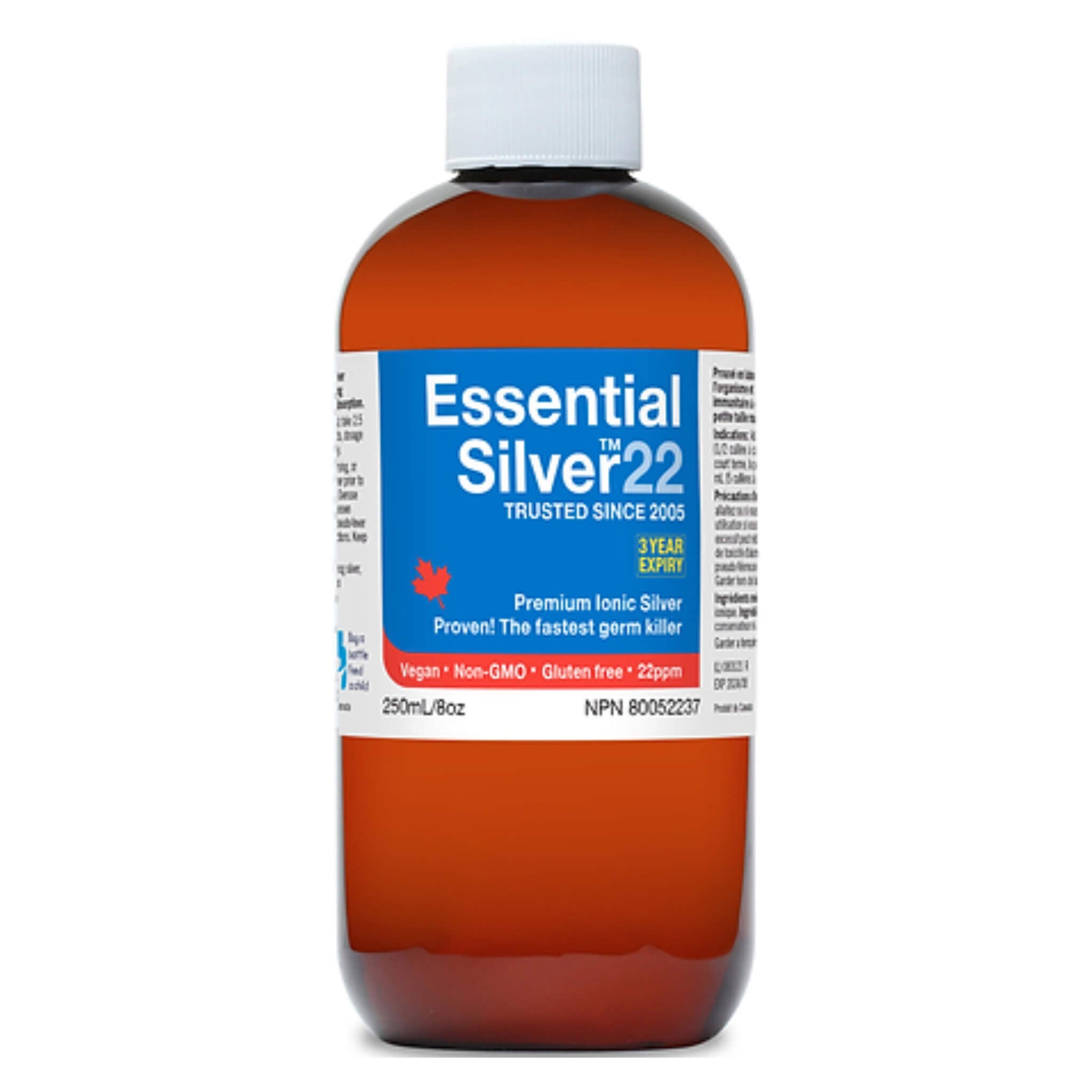 Premium Ionic Silver 22ppm Colloidal Silver Supplement - Immune Support & Natural Wellness Solution for Home, Travel & Daily Health Maintenance