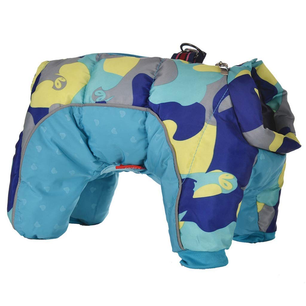 Warm Waterproof Reflective Dog Jacket for Small Dogs - Winter Puppy Coat for Pugs & Small Breeds (Multi-Colored, Size 10) | Perfect for Outdoor Walks & Cold Weather Protection